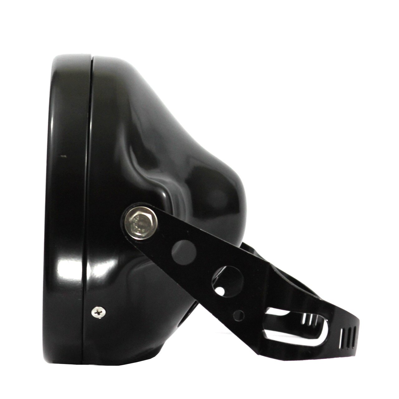**Eagle Lights Meteor 7 Inch Motorcycle Headlight Bucket Housing - Compatible with 32MM to 40MM Fork Tubes (Black) - Ideal for Harley, Chopper & Custom Bike Upgrades**