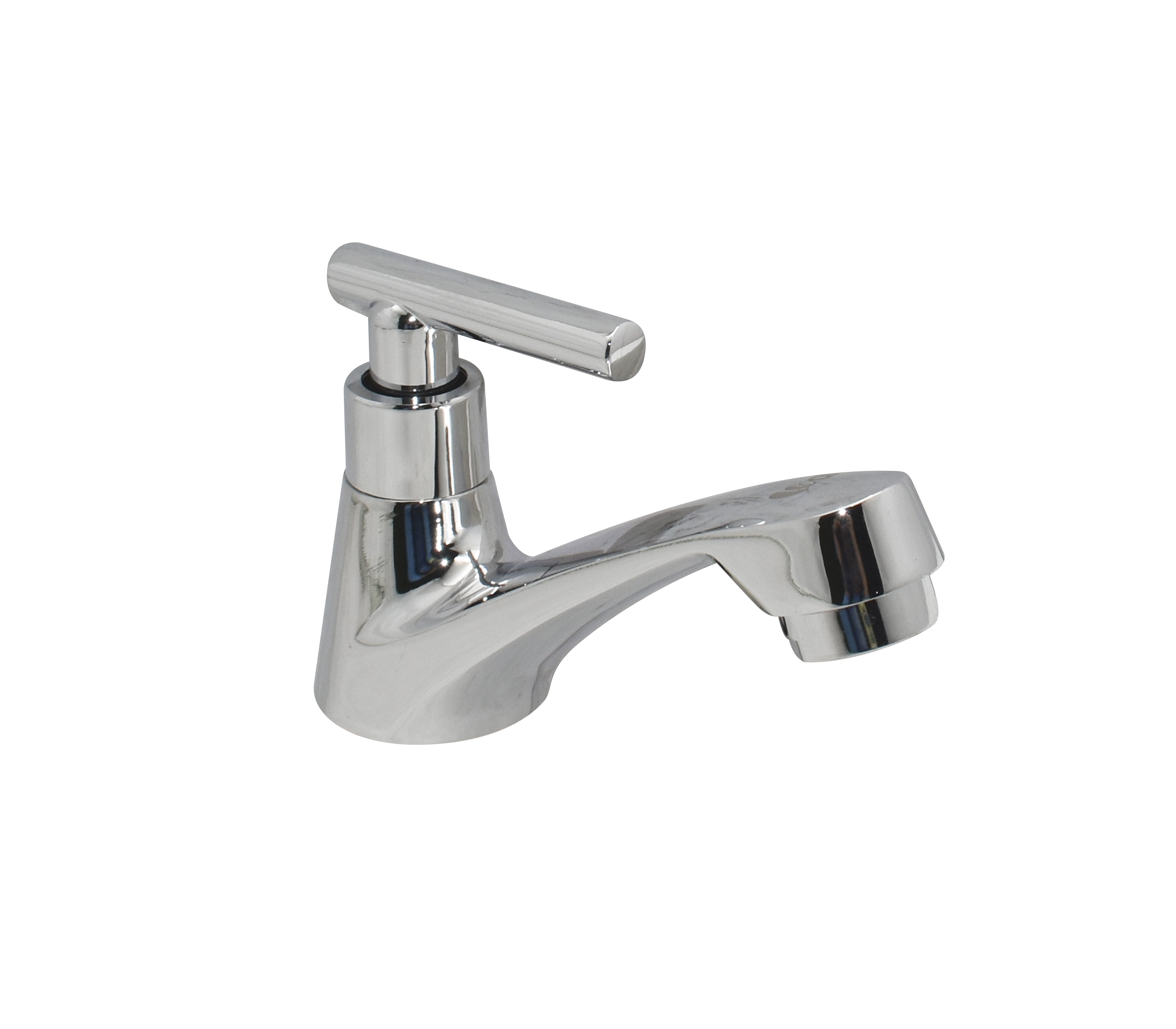 Single Handle Bathroom Sink Faucet with Cross Handle - Modern Waterfall Spout for Bathroom & Powder Room - Perfect for Home, Hotel, and Office Renovation