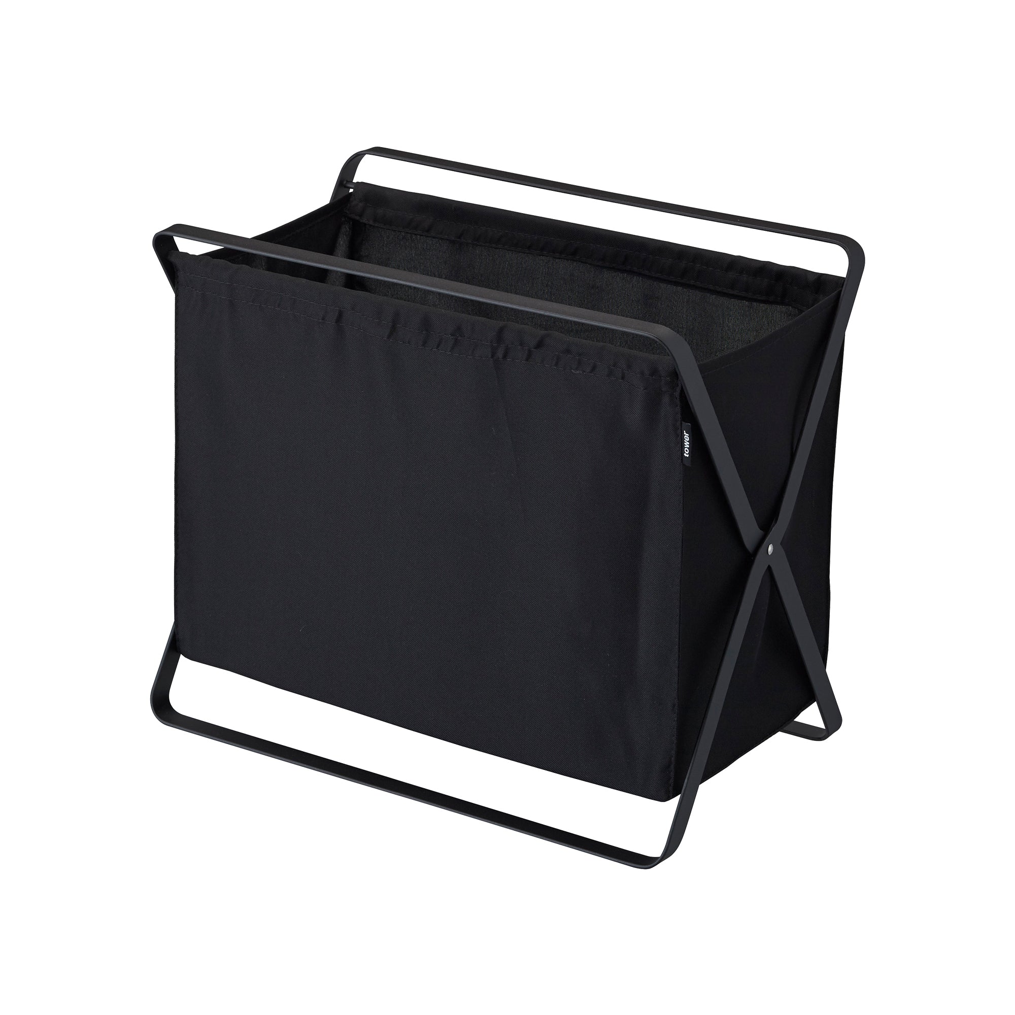 Foldable Storage Bin with Steel Frame - Organize Closet, Pantry, or Garage - Durable & Space-Saving Home Organization Solution