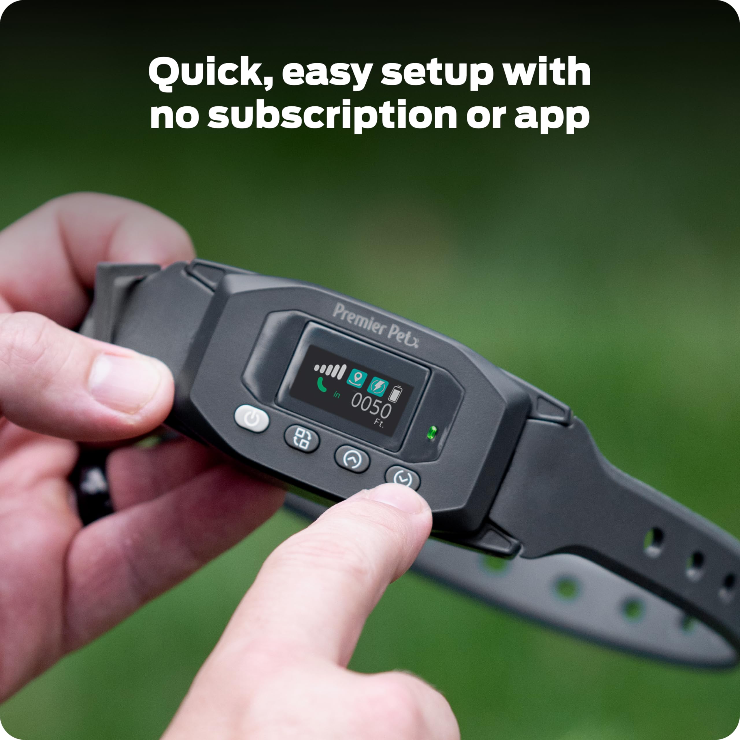 GPS Dog Fence Collar - Wireless Pet Containment System with Tone, Vibration & Static Correction - Waterproof & Rechargeable with 24H Battery Life - No Subscription Needed - Perfect for Backyard, Farm & Outdoor Dog Training