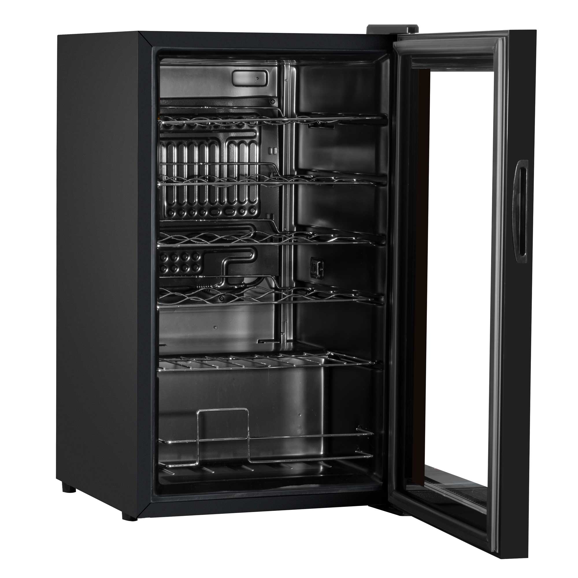 Baridi 24 Bottle Wine Cooler Refrigerator - Digital Touch Screen Control, LED Interior Lighting, Freestanding Black Wine Fridge - Perfect for Home Bars, Restaurants, and Wine Cellars