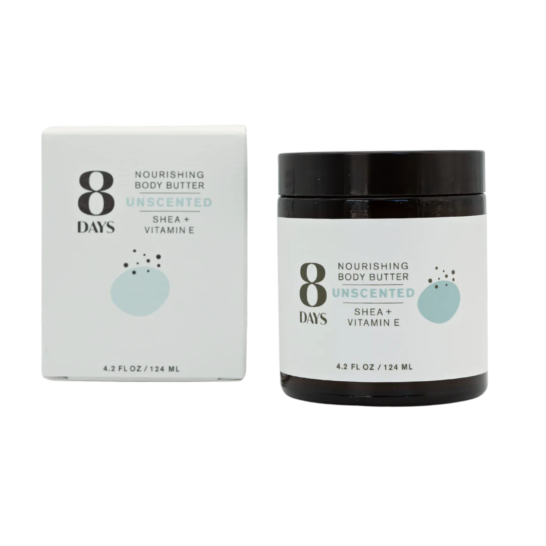 Unscented Body Butter with Shea Butter & Vitamin E - Deep Moisturizing for Dry Skin, Hands & Feet - Perfect for Daily Skincare & Relaxation