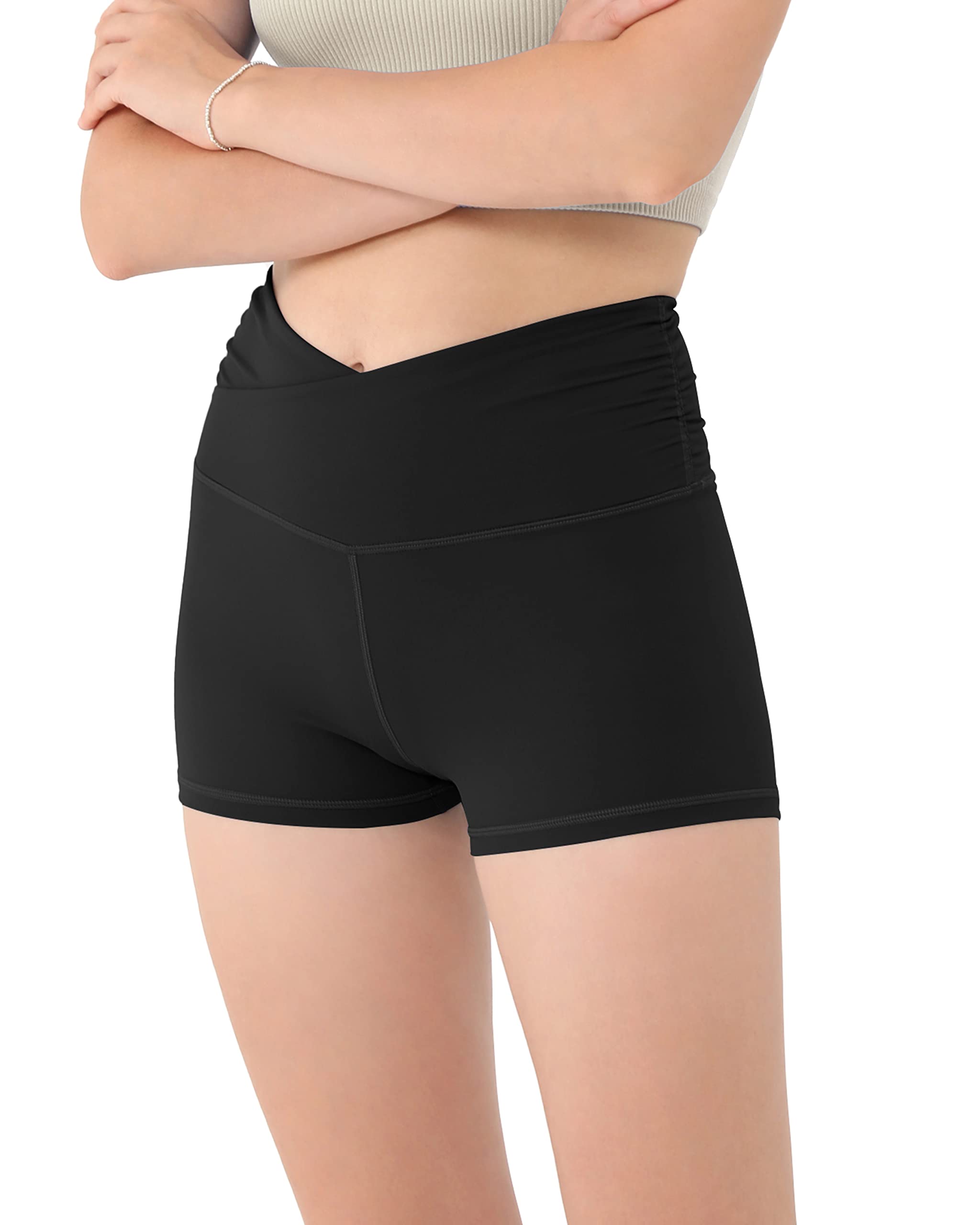 ODODOS Women's High-Waisted Yoga Shorts - 5