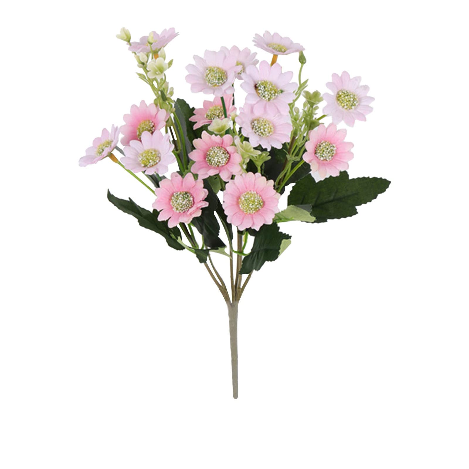 Realistic Artificial Rose Bouquet - Silk Wedding Flowers, Fake Floral Arrangement, Hand-Tied Pink Roses for Fall Decor | Perfect for Wedding Centerpieces, Home Decor, and Seasonal Displays
