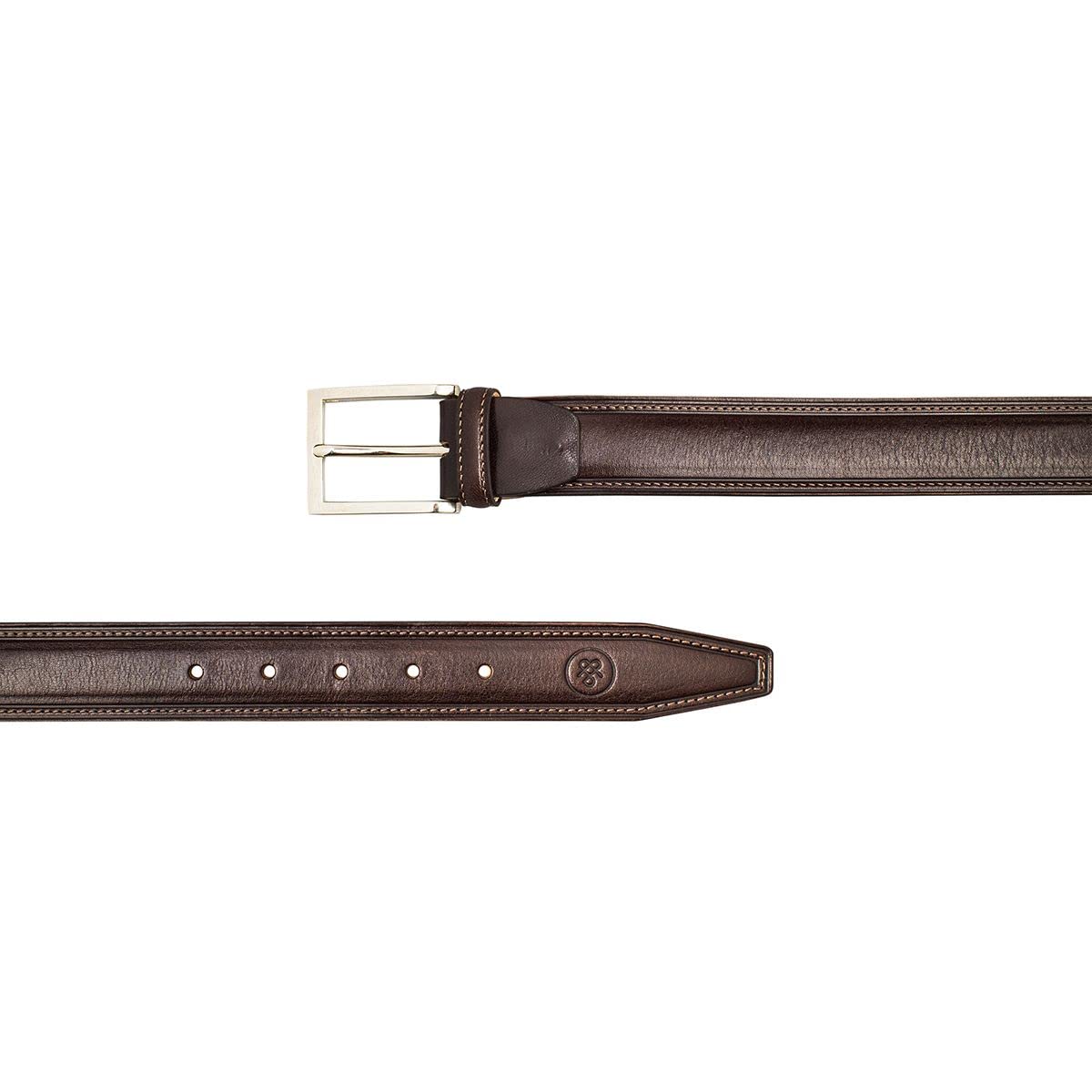 Maxwell Scott Men's Genuine Italian Leather Casual Jeans Belt - Adjustable Waist Size - Handcrafted Premium Belt for Everyday Wear - Perfect for Office, Jeans & Smart Casual Outfits