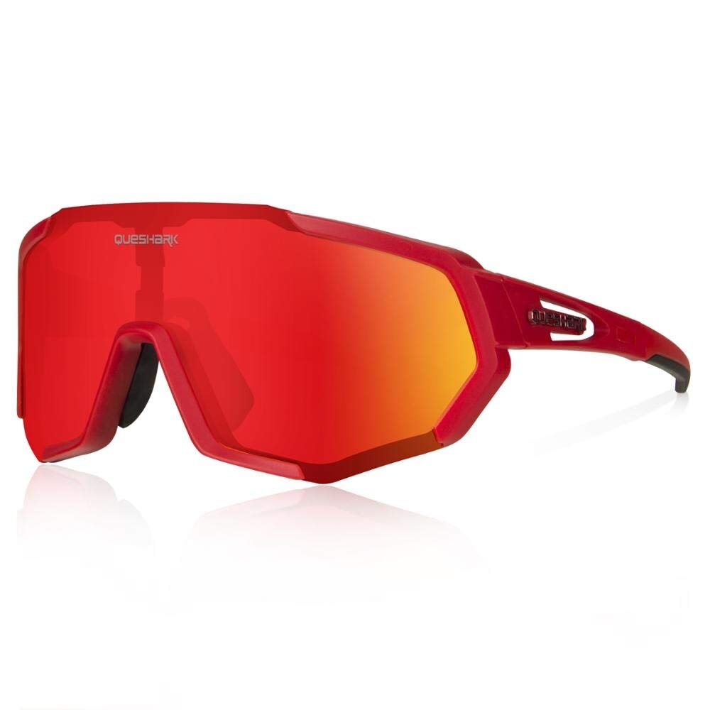Queshark Polarized Cycling Sunglasses for Men & Women - UV Protection, HD Lens for Running, Biking & Outdoor Sports - Perfect for Cycling, Jogging & Active Lifestyles