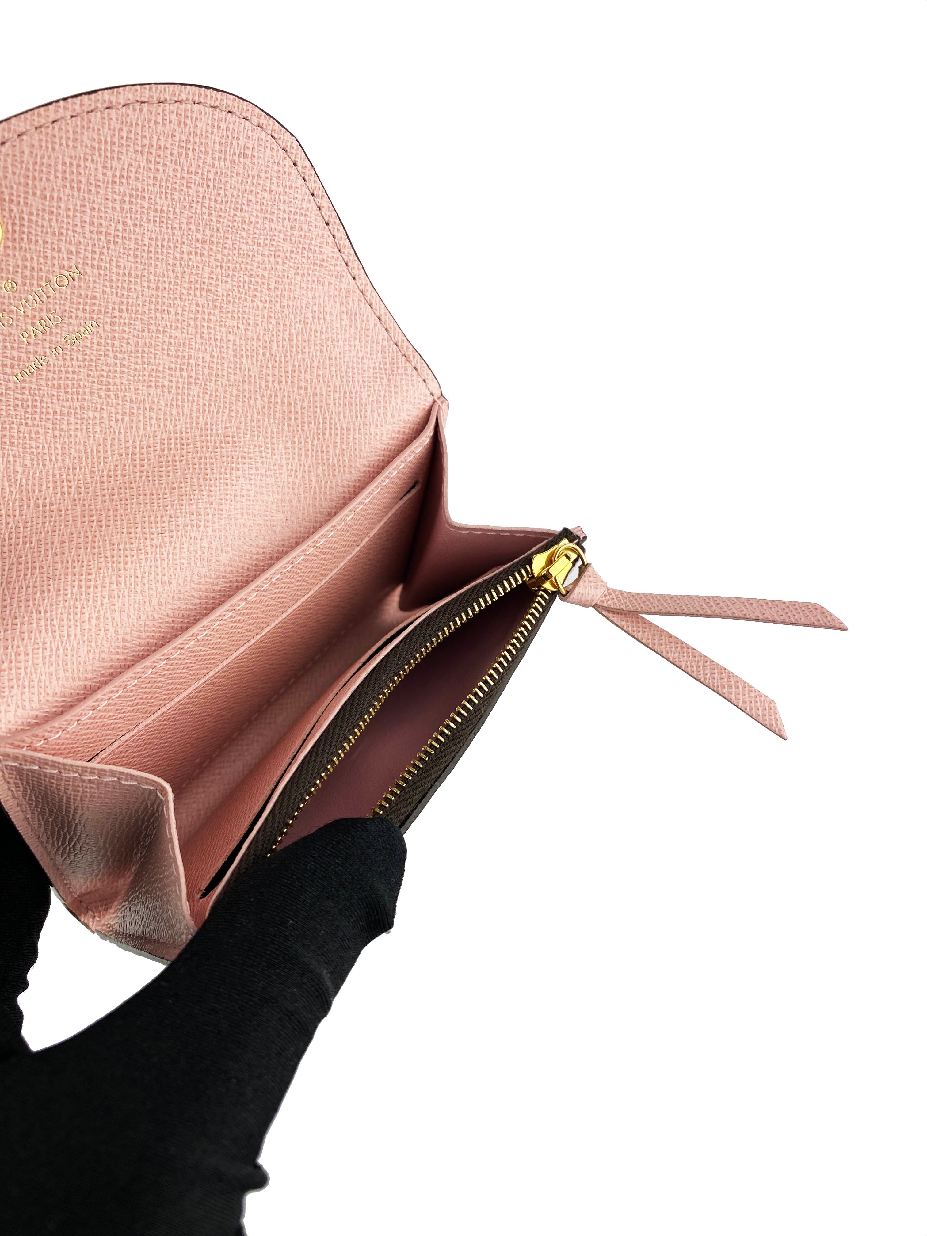 Authentic Louis Vuitton Rosalie Coin Purse & Wallet - Compact Zippered Monogram Canvas Card Holder for Women - Perfect for Everyday Use, Travel & Gift Giving
