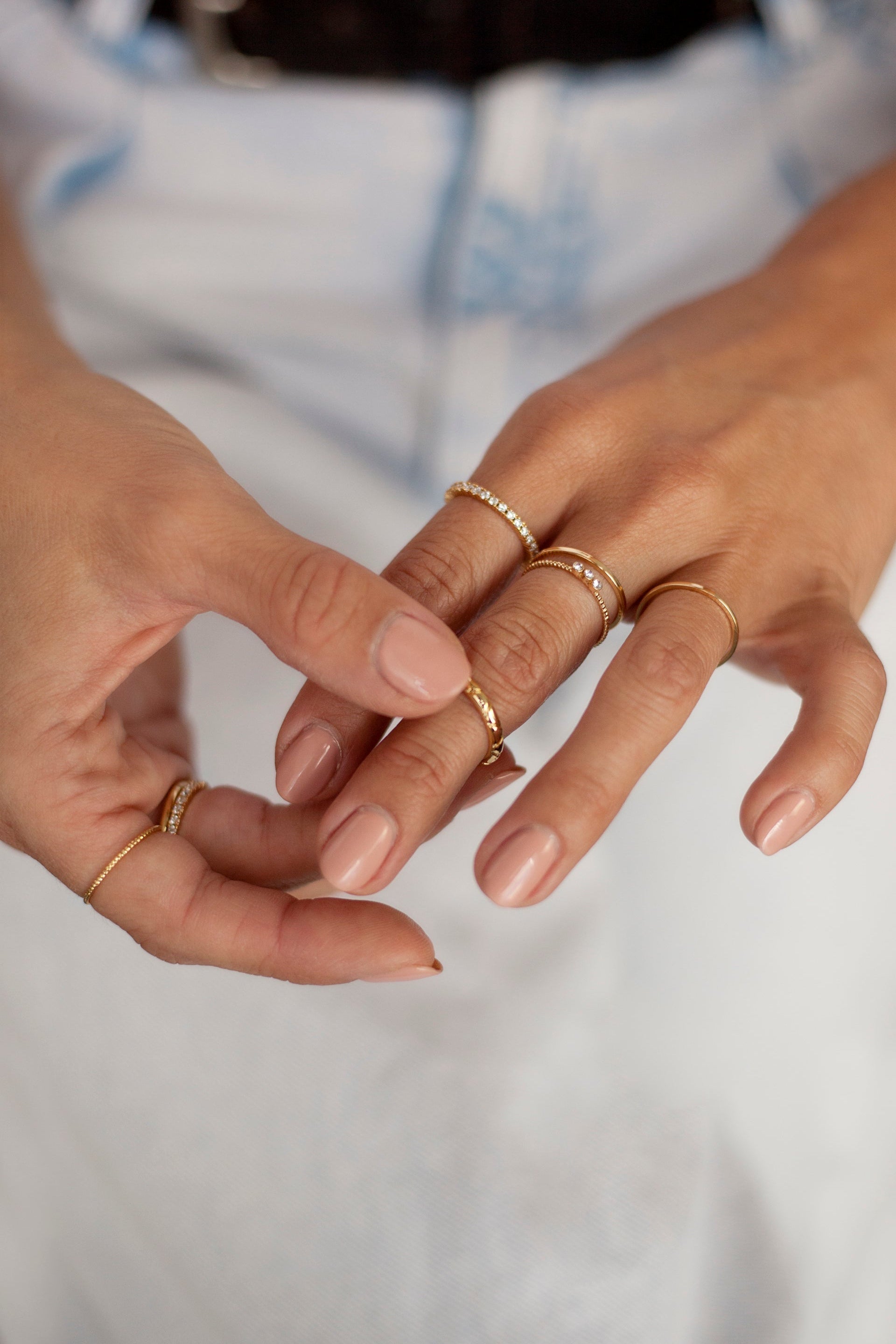 Elegant 6-Piece Stackable Rings Set for Women - Perfect for Layering, Gifts & Everyday Wear | Sterling Silver or Gold Plated Options