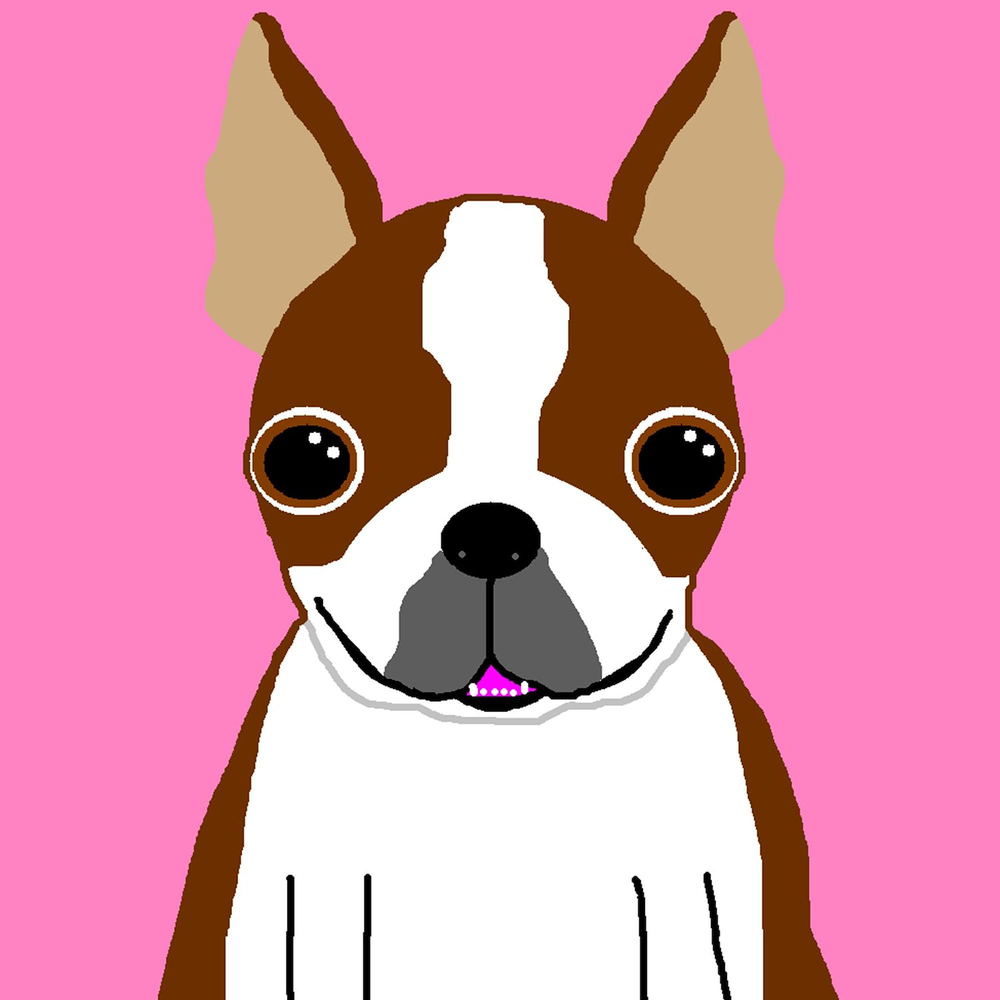 Boston Terrier Brown Rectangle Sticker - Durable Car Bumper Decal for Cars, Laptops & Water Bottles - Perfect for Pet Lovers & Dog Enthusiasts