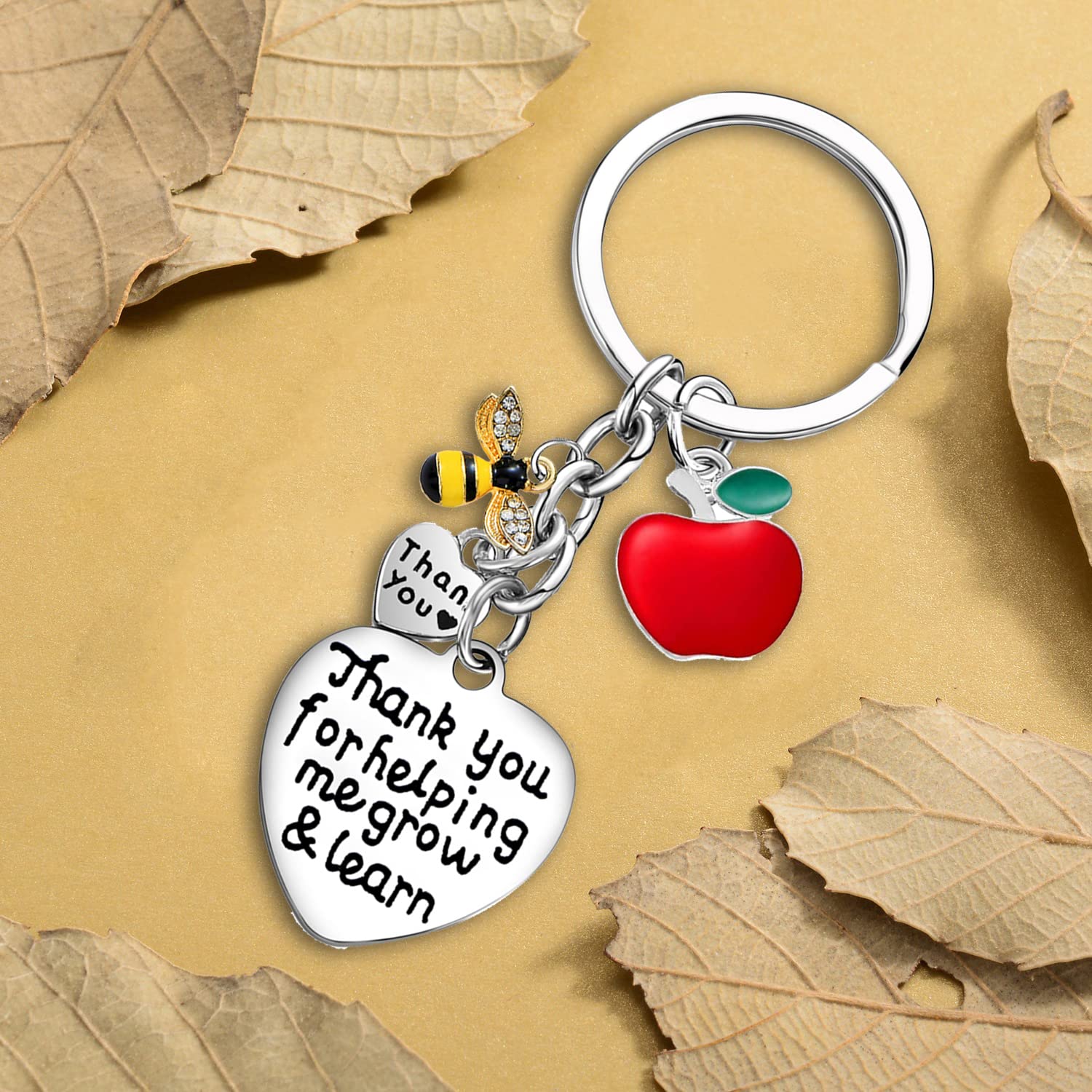 Teacher Appreciation Keychain - Thank You Gift for Educators & Teaching Assistants - Perfect for Nursery Teachers & Classroom Gifts