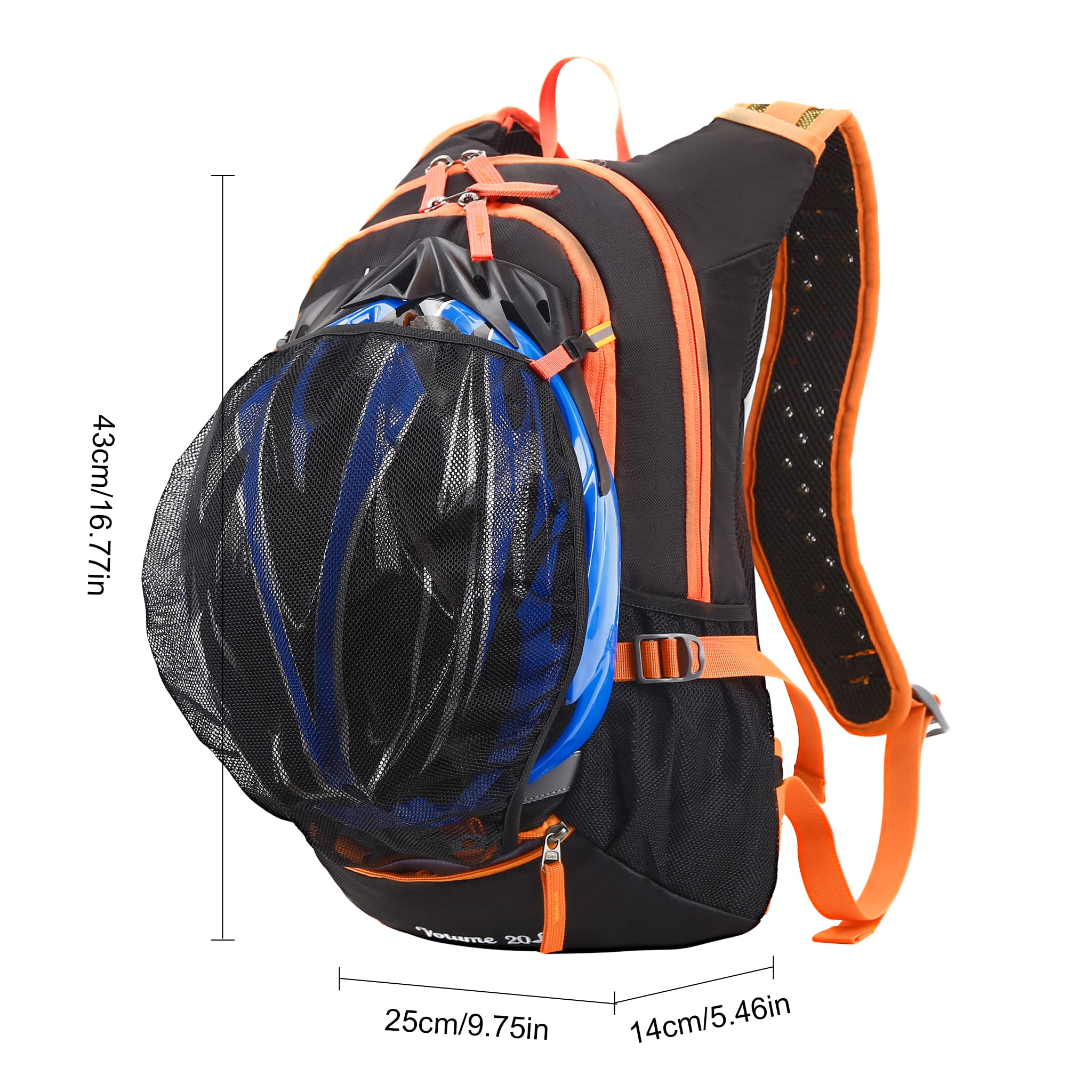 LOCALLION 18L Cycling Backpack - Lightweight Waterproof Bike Daypack for Men & Women - Perfect for Outdoor Sports, Running, Hiking & Commuting with Hydration Compatibility