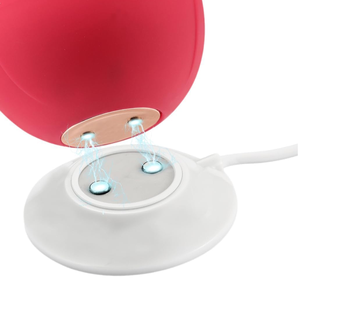 Magnetic Wireless Charger Stand for iPhone - Fast Charging Dock Station with Rose Design (White, 1 Pack) | Perfect for Bedroom, Office & Travel | Compatible with iPhone 12/13/14 Series