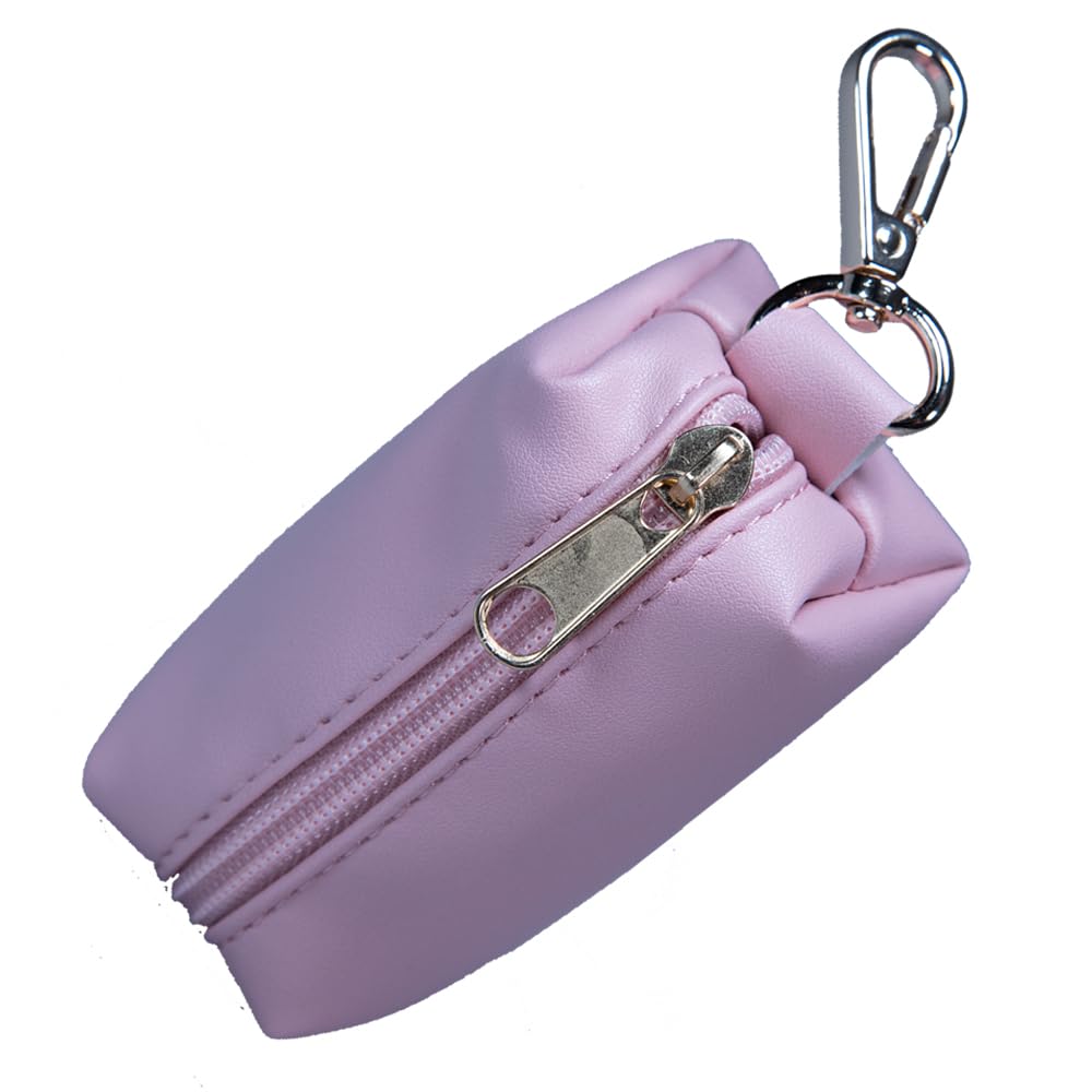 **Pink Portable Diaper Bag Dispenser - 100 Rose Scented & Compostable Diaper Bags | Leak Proof & Eco-Friendly | Must-Have Baby Essentials for Diaper Changes On The Go | Perfect for Travel, Stroller, and Nursery Use**