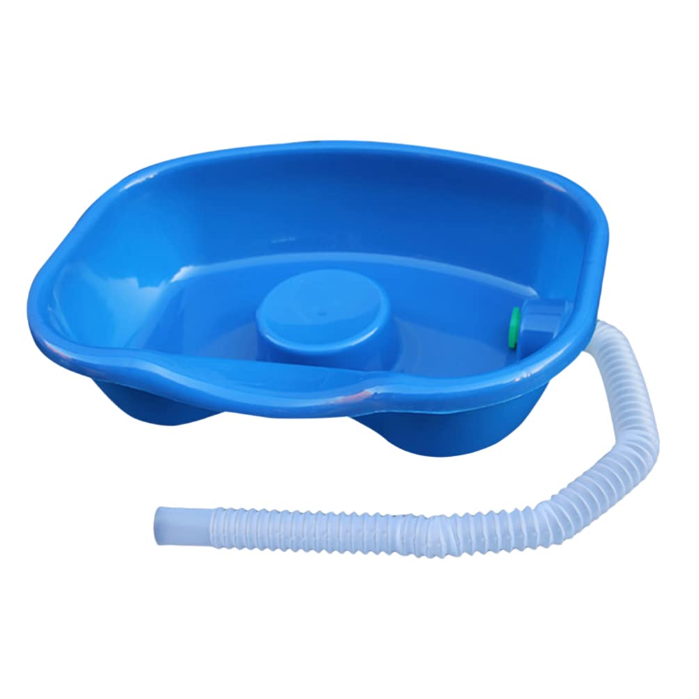 Portable Shampoo Basin for Bedridden & Elderly - Lightweight Hair Washing Tray with Drain Hose for Home Care, Hospitals & Nursing Homes - Ideal for Seniors, Pregnant Women & Disabled Patients