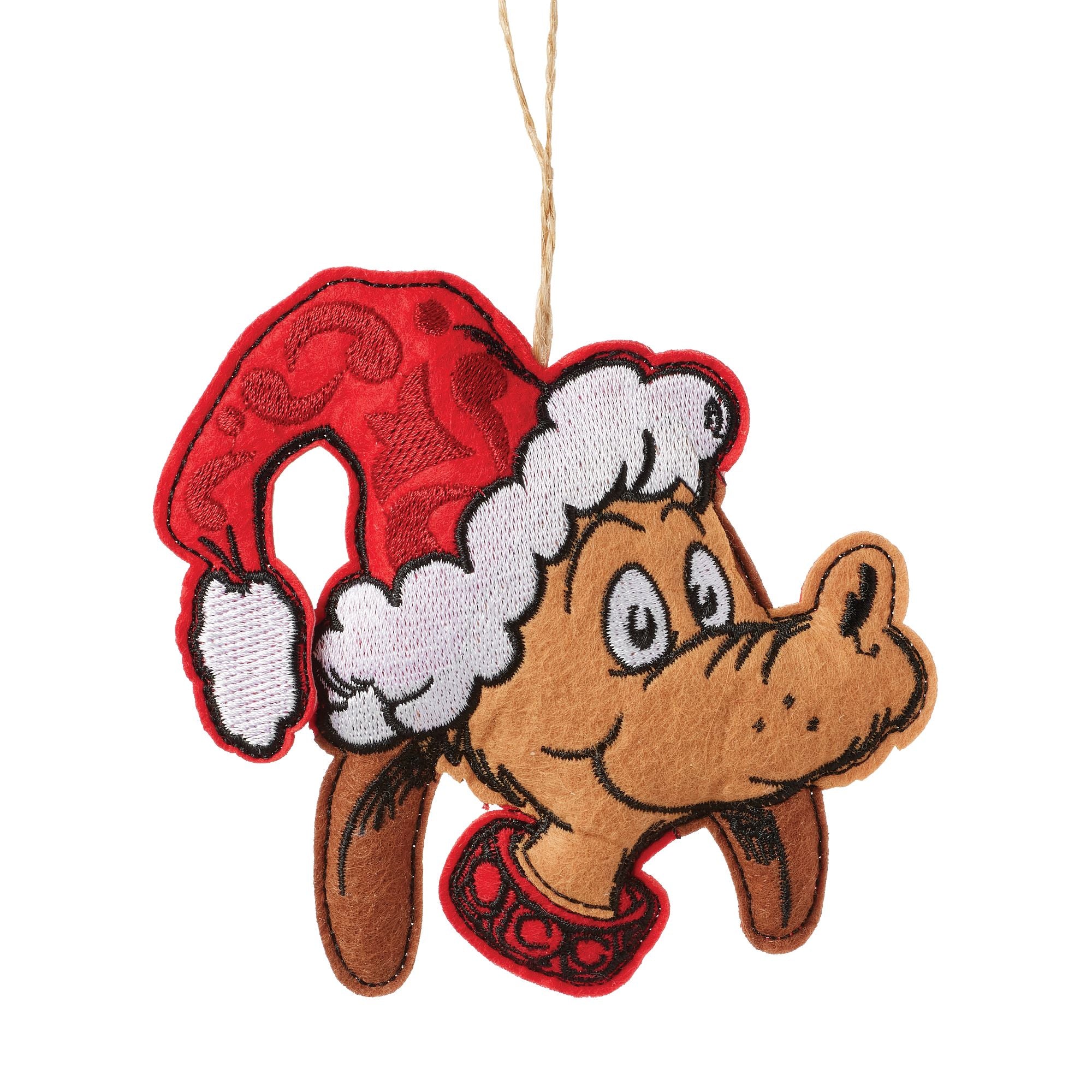 Santa Hat Felt Christmas Ornament - Handmade Holiday Decor for Tree, Gift, and Festive Home Decoration