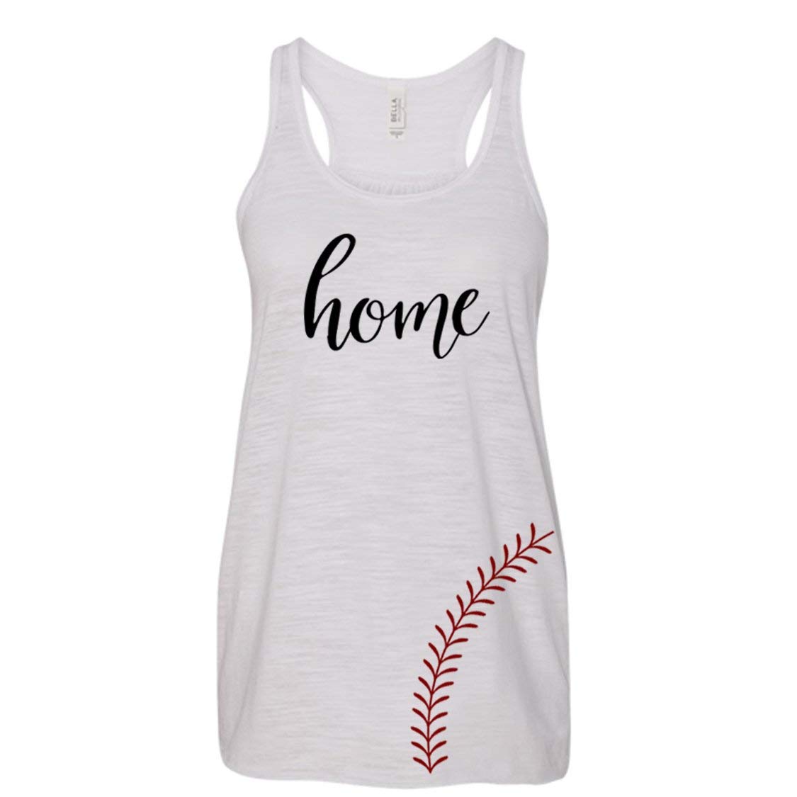 NanyCrafts Women's Baseball & Softball Mom Fan Racerback Tank Top - Comfortable Athletic Shirt for Games, Practice & Casual Wear