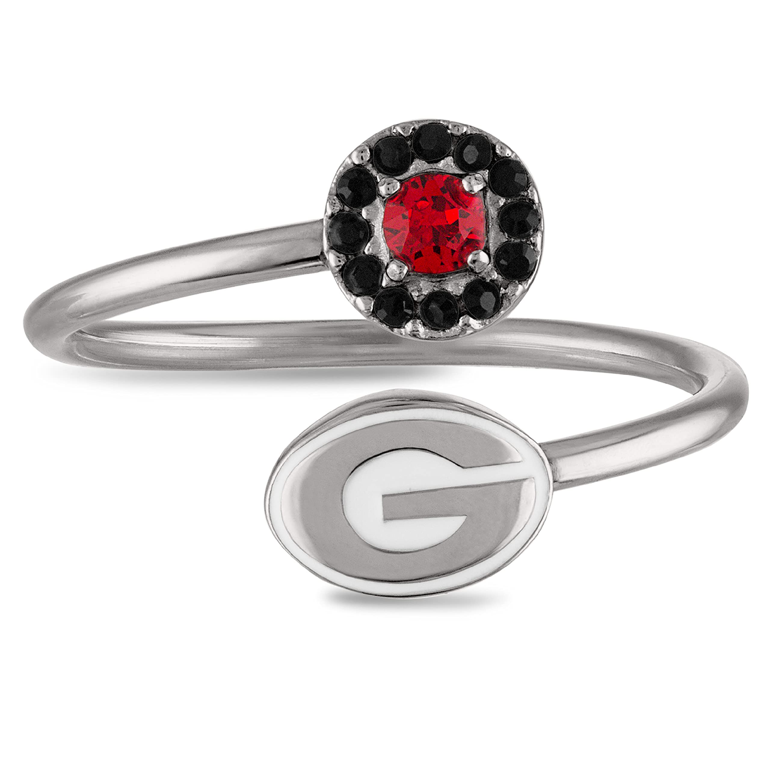 Georgia Bulldogs Jewelry Set - Stone Armory Charm Bracelet & Ring for Women | Perfect UGA Fan Gift for Game Day, Graduation & Bulldog Pride