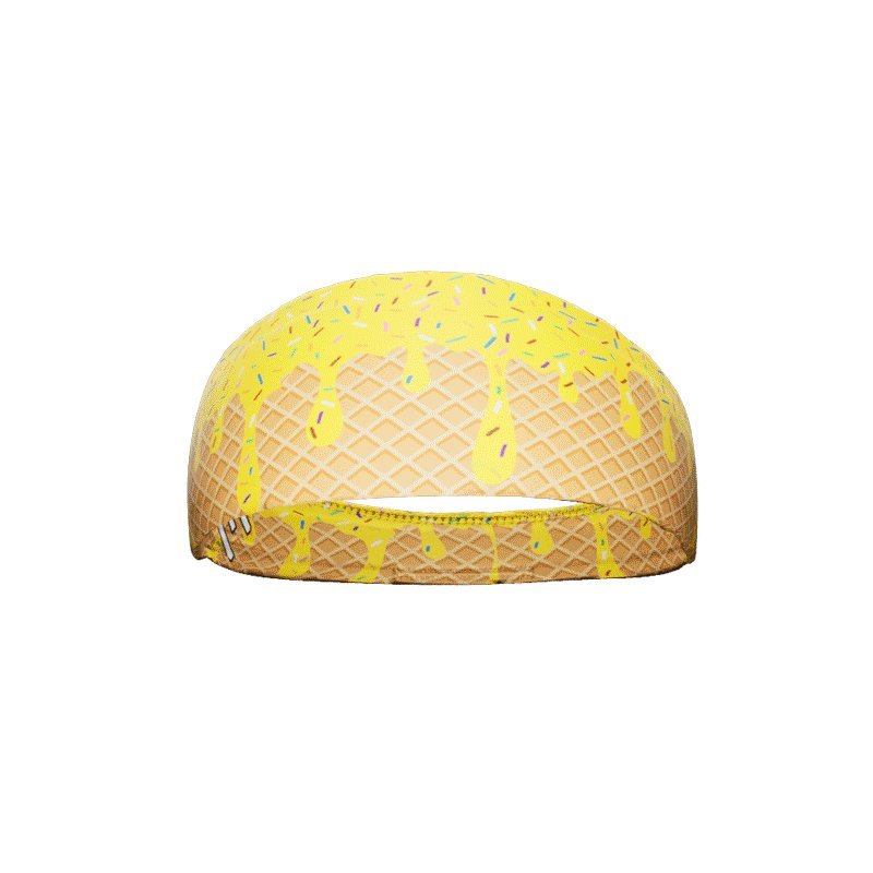 Yellow Ice Cream Headband - Cute Summer Hair Accessory for Women & Girls - Perfect for Beach, Pool, and Outdoor Parties