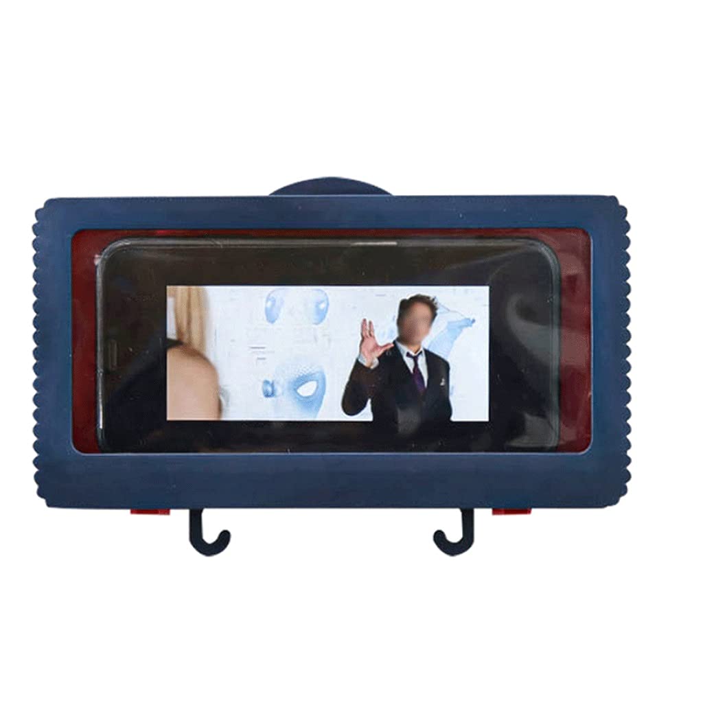 Waterproof Shower Phone Holder - Self-Adhesive Wall Mounted Tablet & Smartphone Case with Full Coverage - Perfect for Bathroom, Kitchen, Poolside & Outdoor Use (Blue)