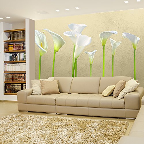 Arum Lilies With Copper Background