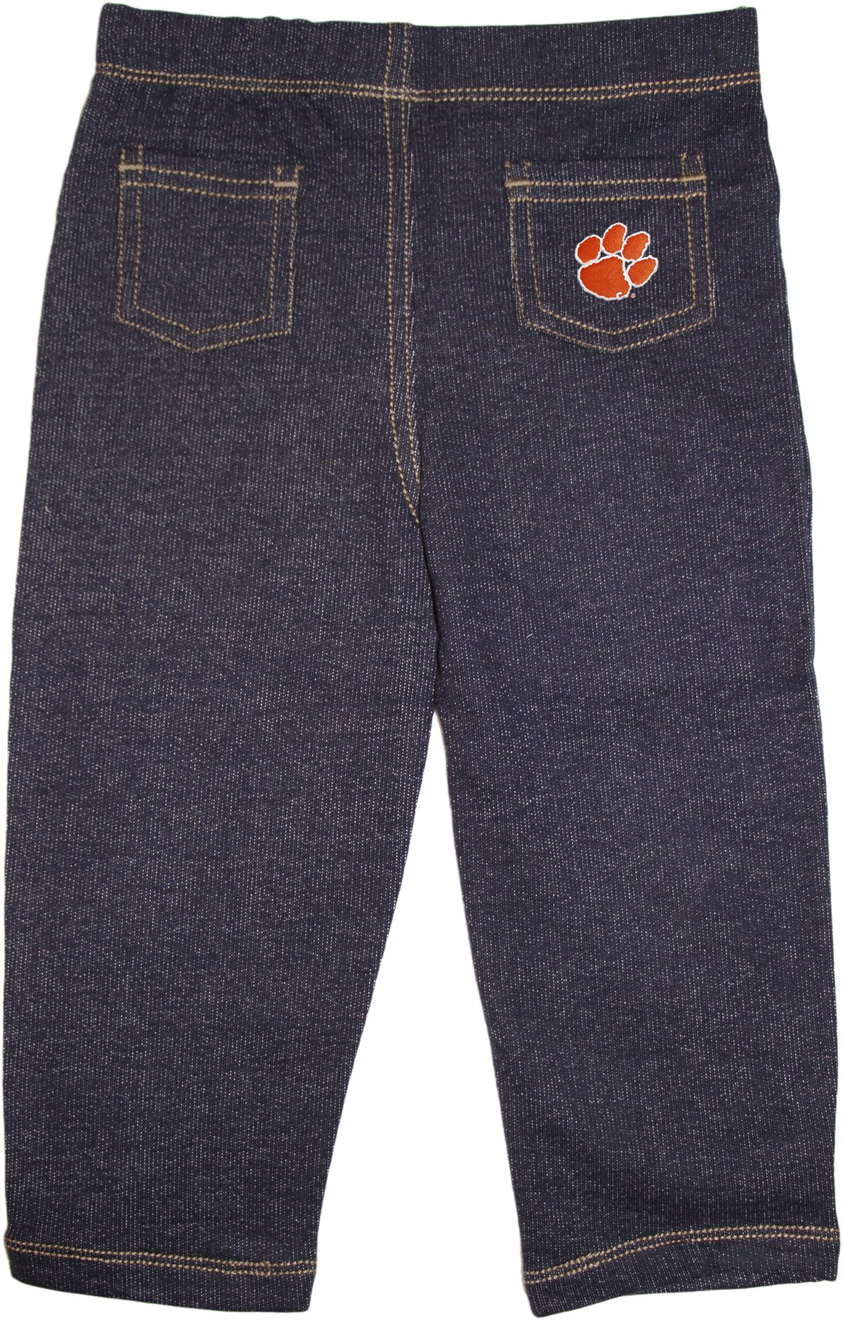 Clemson University Tiger Paw Denim Jeans for Men & Women - Comfortable Vintage College Style Jeans - Perfect for Game Day, Tailgating & School Spirit Outfits