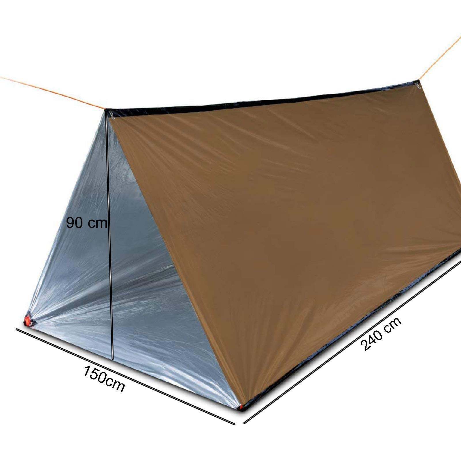 Ultralight Portable Emergency Tent for Camping, Beach, Hiking, Travel & Hunting - Perfect for Outdoor Adventures & Survival Situations