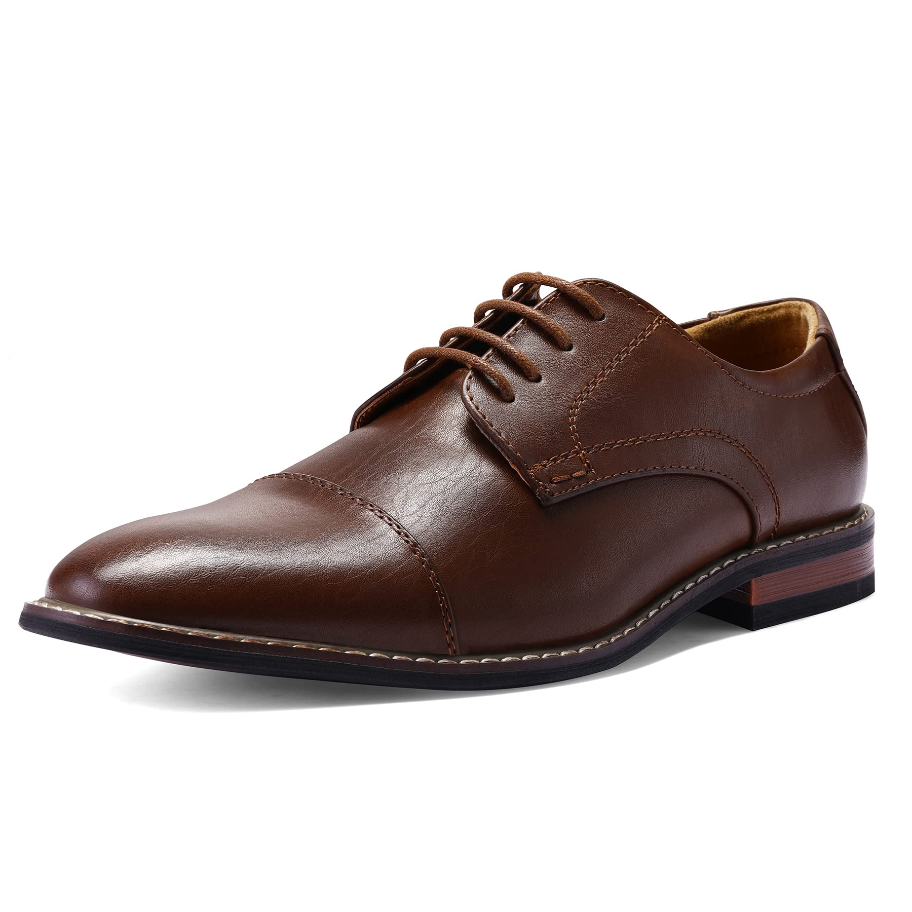 Men's Dress Shoes Formal Business Classic Lace Up Wingtip Oxford Shoes - Premium Leather Business Attire for Office, Wedding & Special Occasions