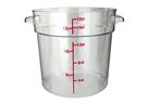 18qt Clear Round Plastic Storage Container with Lid - Food Safe, Stackable for Pantry, Kitchen & Organizing - Ideal for Bulk Food, Snacks, Leftovers & Home Organization