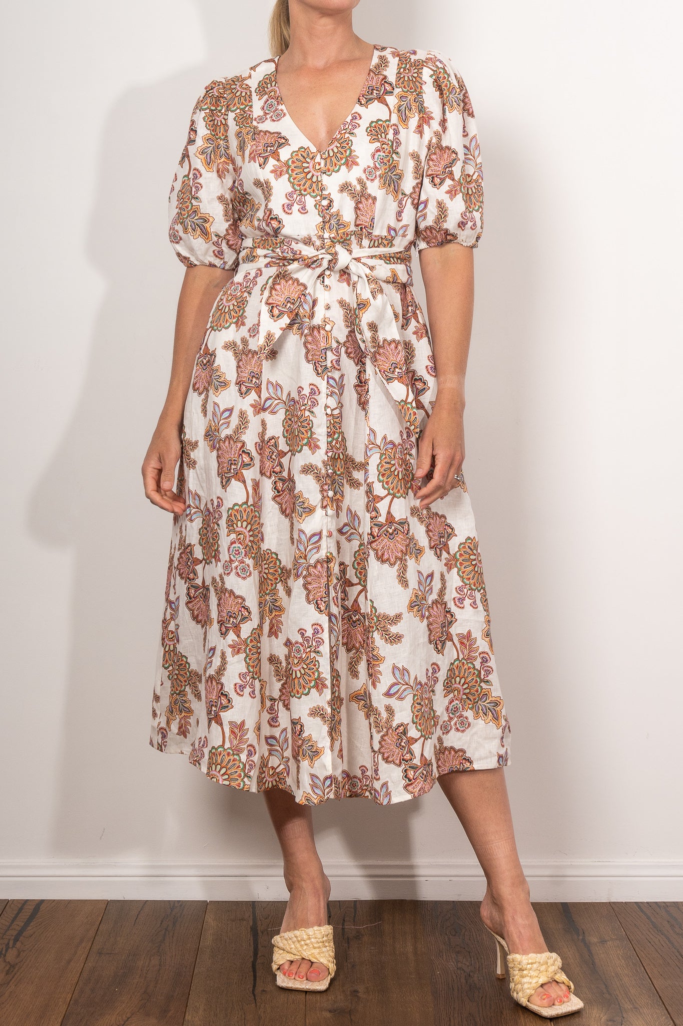 Zoe Kratmann Ebb Dress K'gari Cream - Women's Flowy Summer Maxi Dress for Beach Vacation, Wedding Guest & Boho Chic Outfits