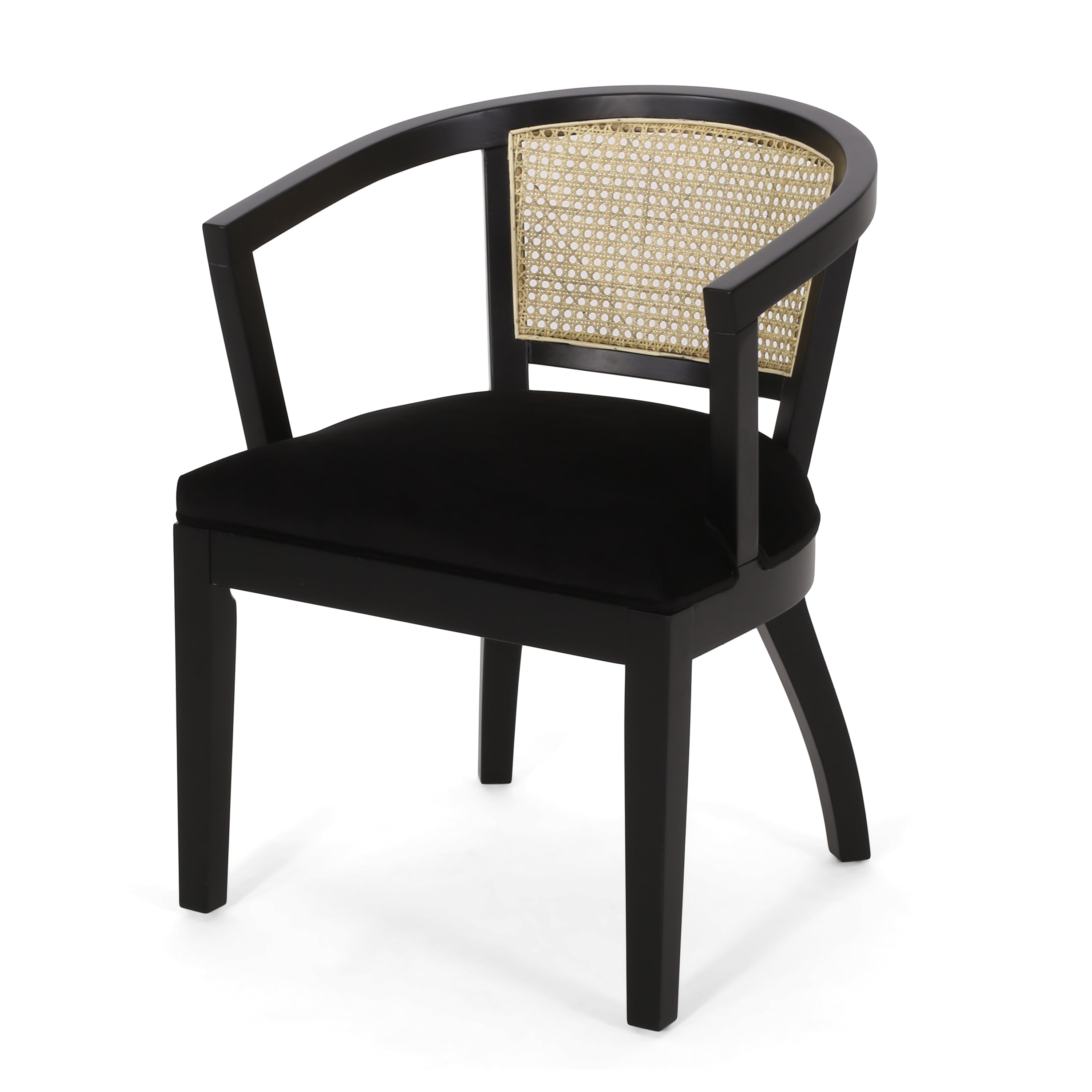 Modern Dining Chairs Set of 2 - Sturdy Wooden Kitchen Chairs with Padded Seat Cushions - Perfect for Dining Room, Kitchen, Breakfast Nook & Small Spaces