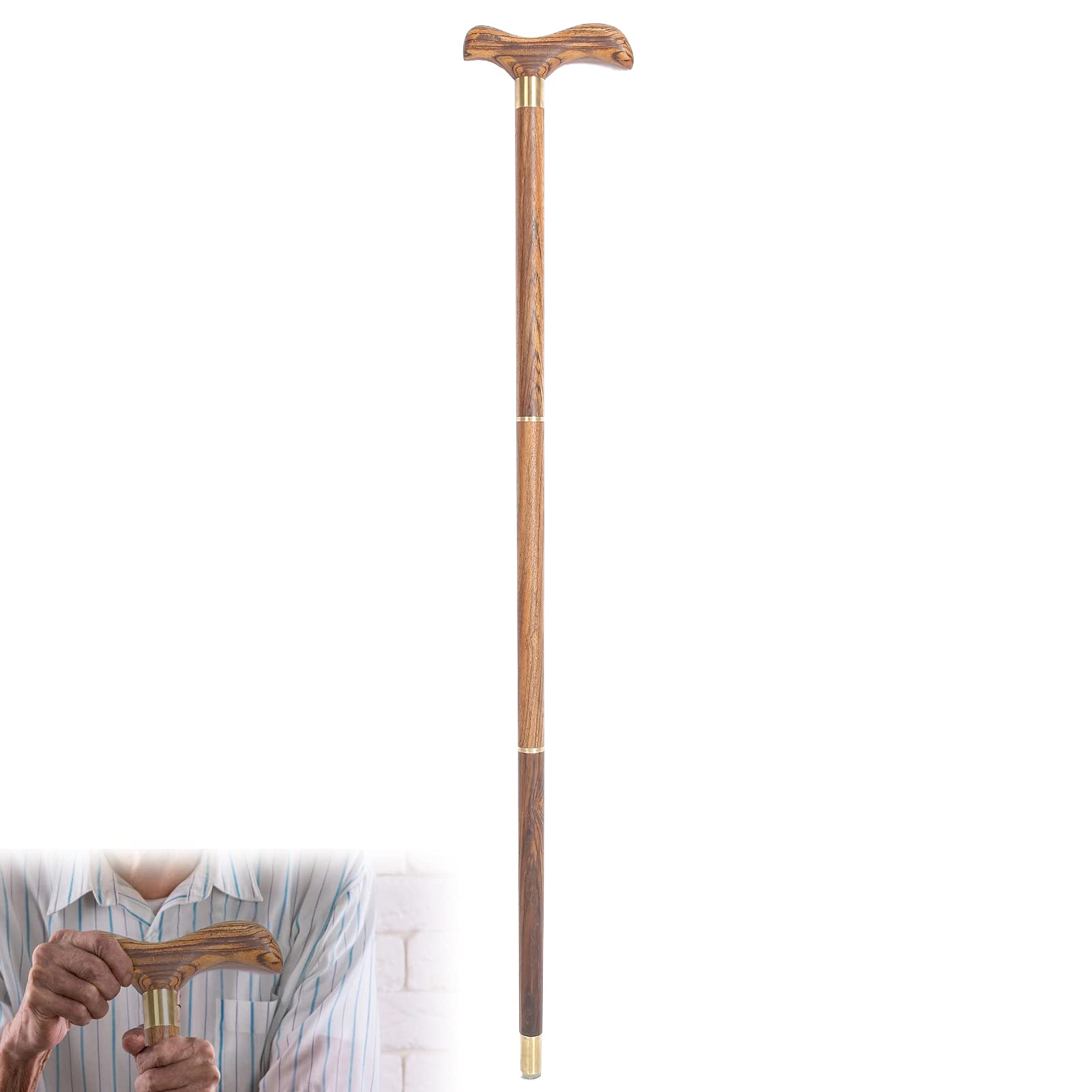 Premium Folding Walking Cane for Seniors - Lightweight Adjustable Mobility Aid with Non-Slip Handle for Indoor & Outdoor Use - Ideal for Hiking, Travel, and Daily Support