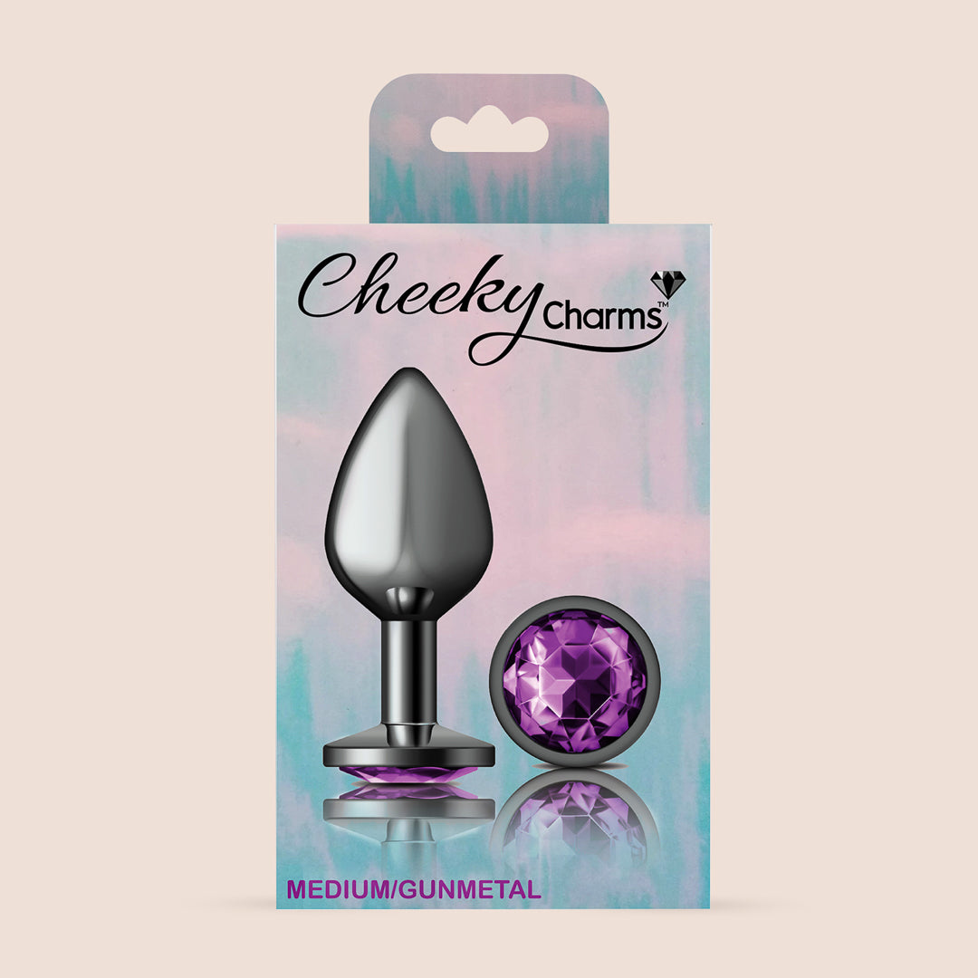 Cheeky Charms Gunmetal Round Plug Earrings - Lightweight Metal Body Jewelry for Belly Button, Nose & Cartilage Piercings | Perfect for Parties, Festivals & Everyday Wear