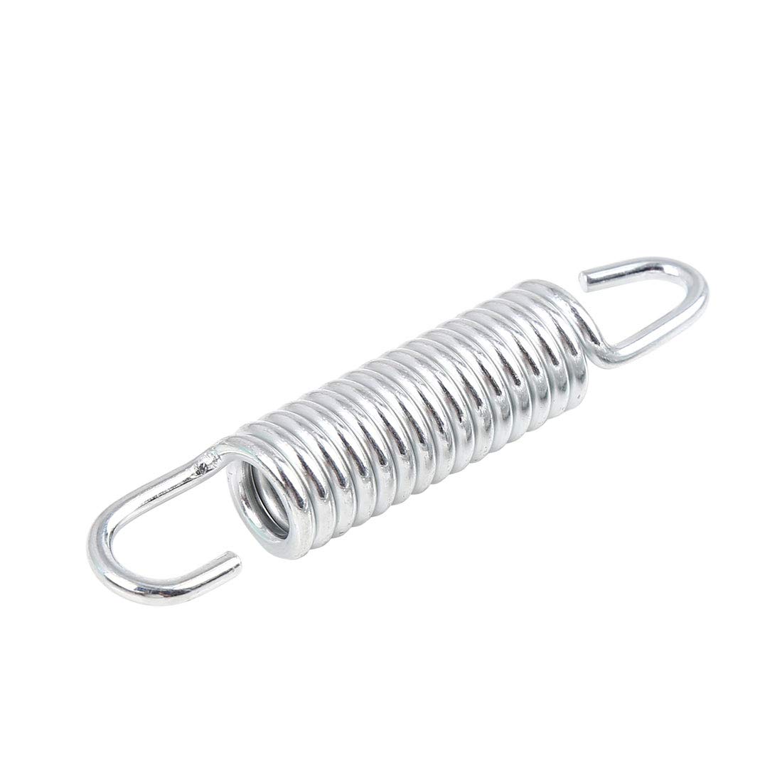 uxcell Motorcycle Kickstand Return Spring - Silver Tone Main Stand Bracket for JH70 - Durable Replacement Part for Smooth Kickstand Operation
