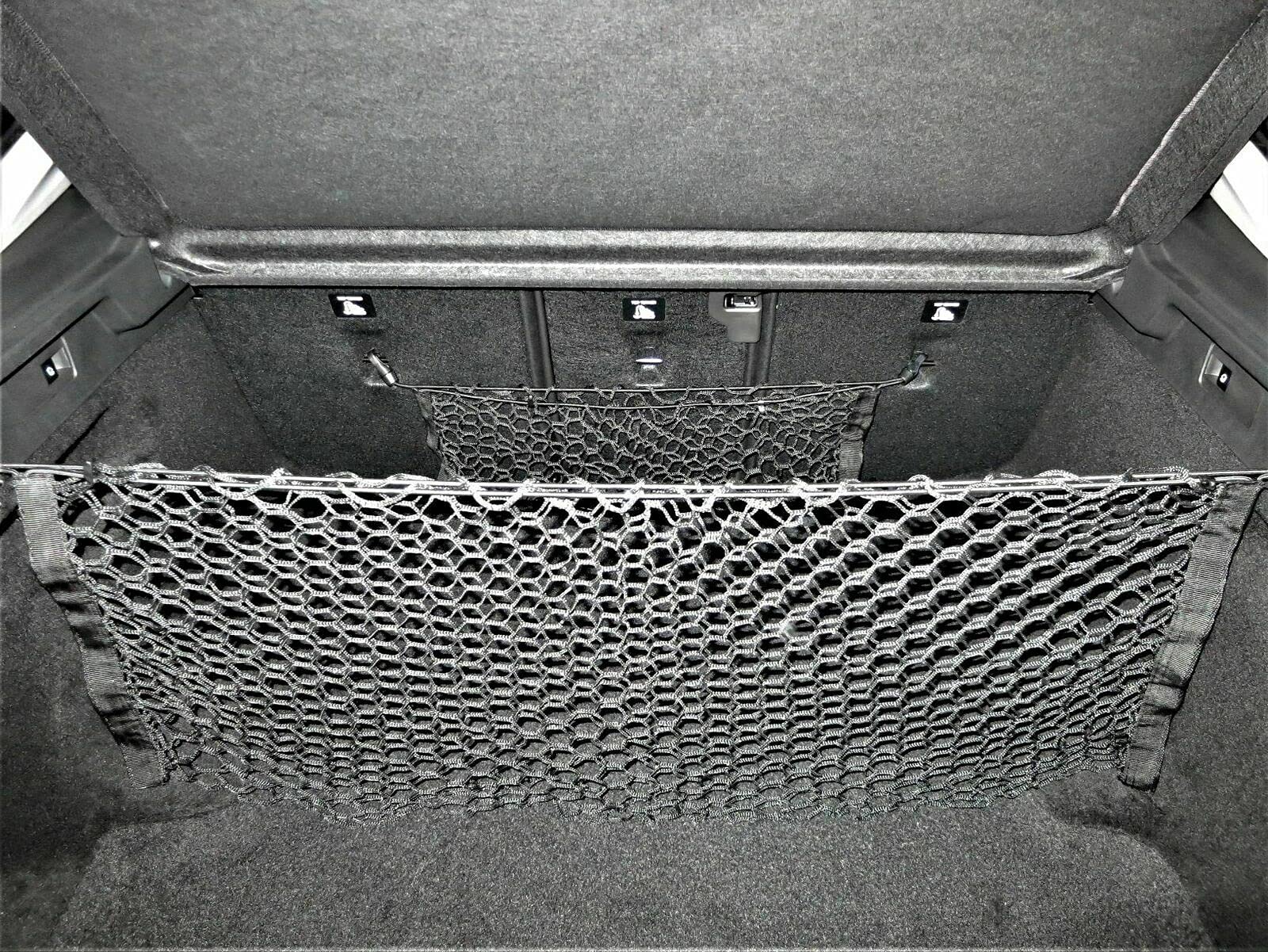 Premium Rear Trunk Organizer Cargo Net for 2018-2020 Buick Regal Tourx Sportback - Heavy Duty Mesh Storage for Wagon - Car Trunk Organizer with Envelope & Floor Style - Perfect for Road Trips, Groceries & Sports Equipment