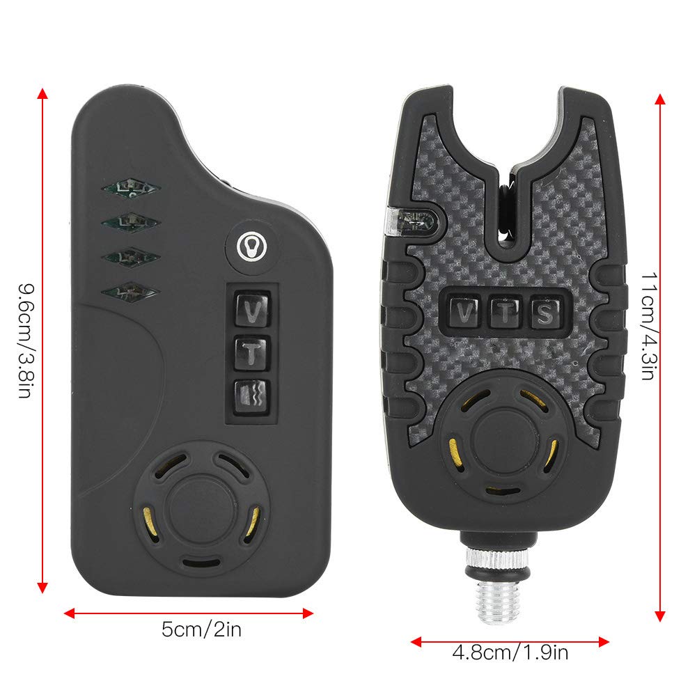 Dilwe Fishing Bite Alarm - ABS Light Fishing Alert & Strike Indicator for Carp Fishing - Perfect for Night Fishing and Bank Fishing Accessories