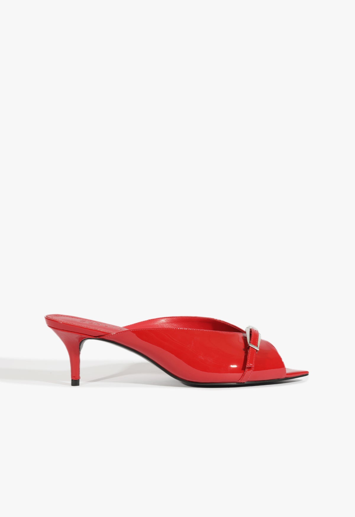 Lena Women's Mule Shoes - Patent Leather Pumps with 2.4 Inch Mid Heel (Style S2205800140004) - Perfect for Office, Parties & Casual Wear