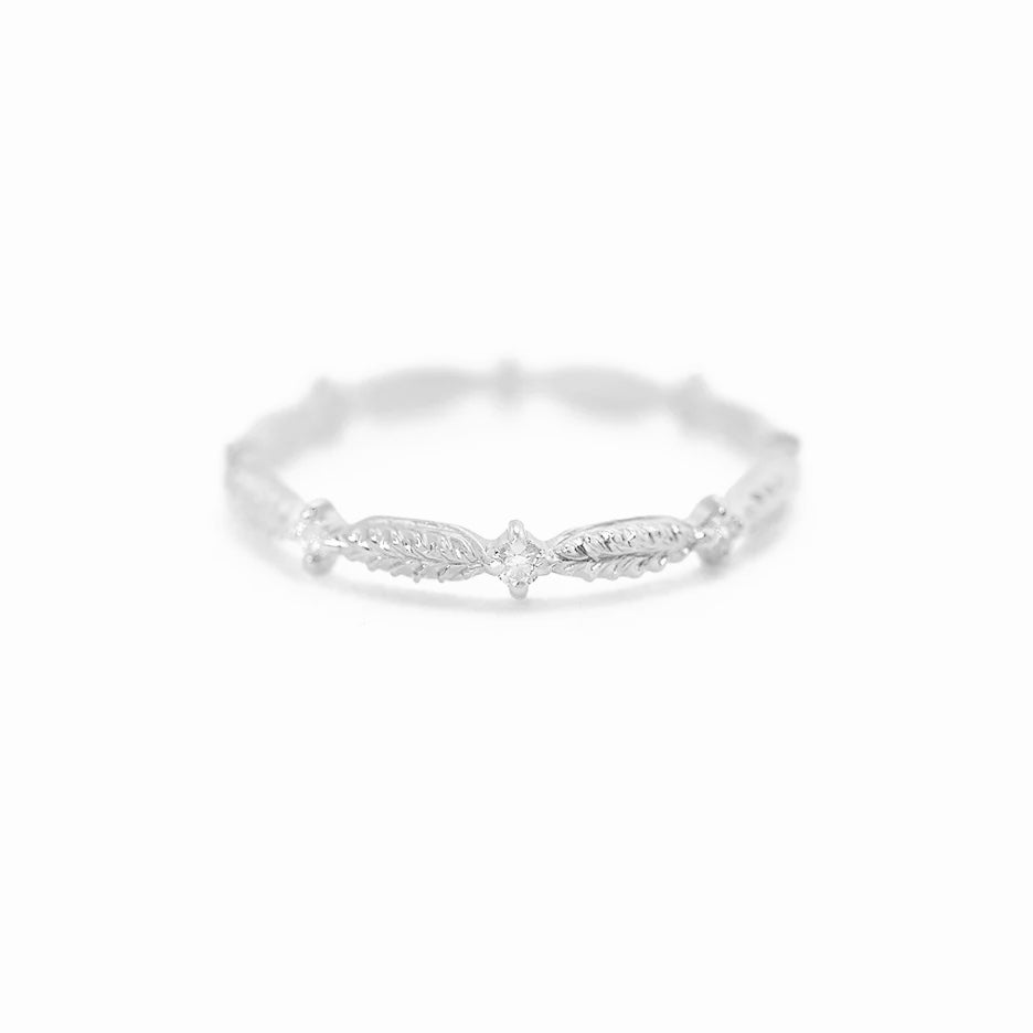 Evergreen Eternity Band Ring for Women - 14K Gold Plated Wedding Band, Anniversary Gift, Stackable Ring for Everyday Wear & Special Occasions