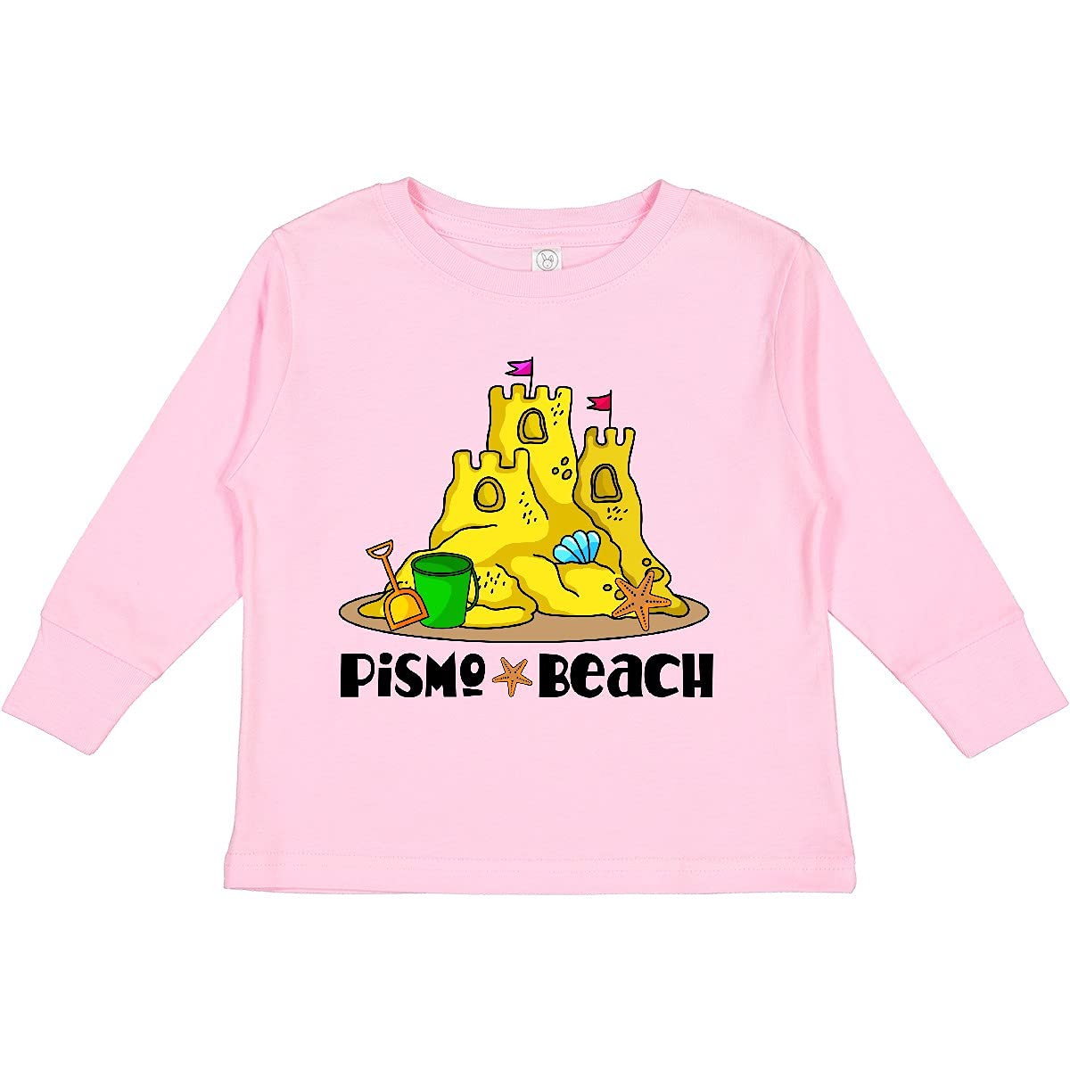 Inktastic Pismo Beach California Vacation Toddler Long Sleeve T-Shirt - Cute Travel Outfit for Boys & Girls - Beach Trip, Family Vacation & Holiday Gift