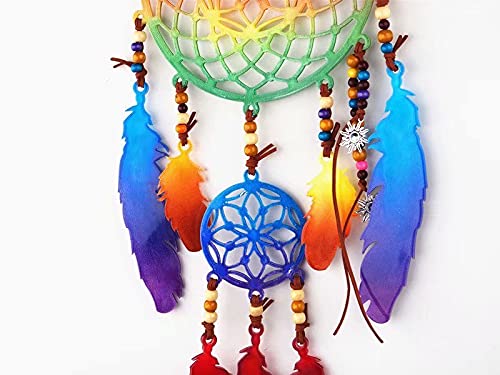 Premium Large Dream Catcher Silicone Molds for Epoxy Resin Casting - Feather Pendant Jewelry Making Molds, Easy Demold - Perfect for DIY Crafts, Home Decor & Gift Making