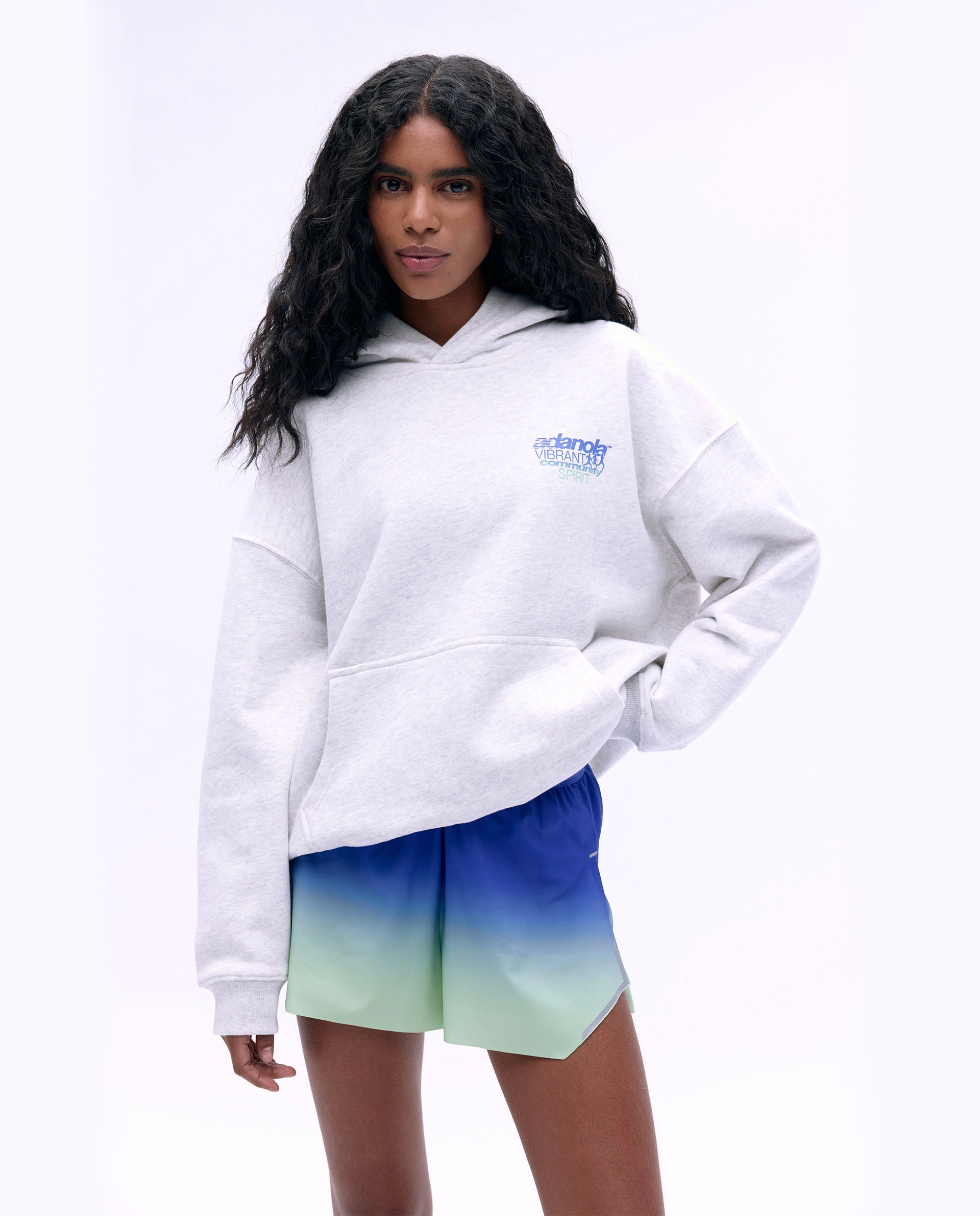 Community Spirit Oversized Hoodie - Light Grey Melange | Cozy & Stylish Unisex Sweatshirt for Casual Wear, Loungewear & Street Fashion