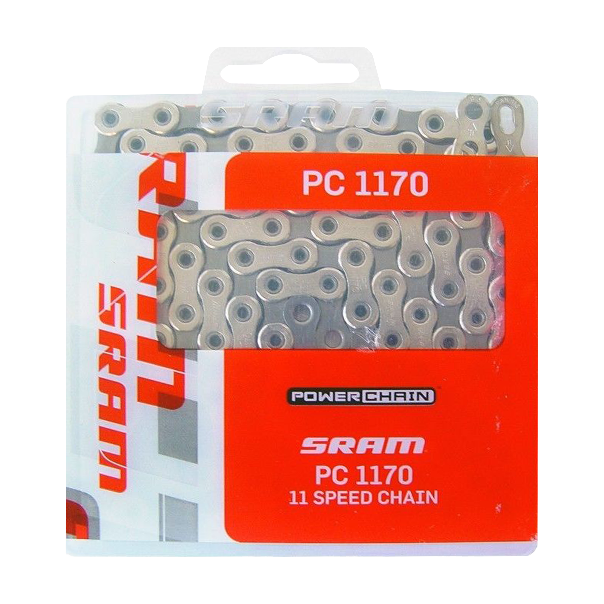 SRAM PC 1170 11-Speed Bicycle Chain - 120 Links, Silver/Grey - High-Performance Bike Chain for Road & Mountain Bikes