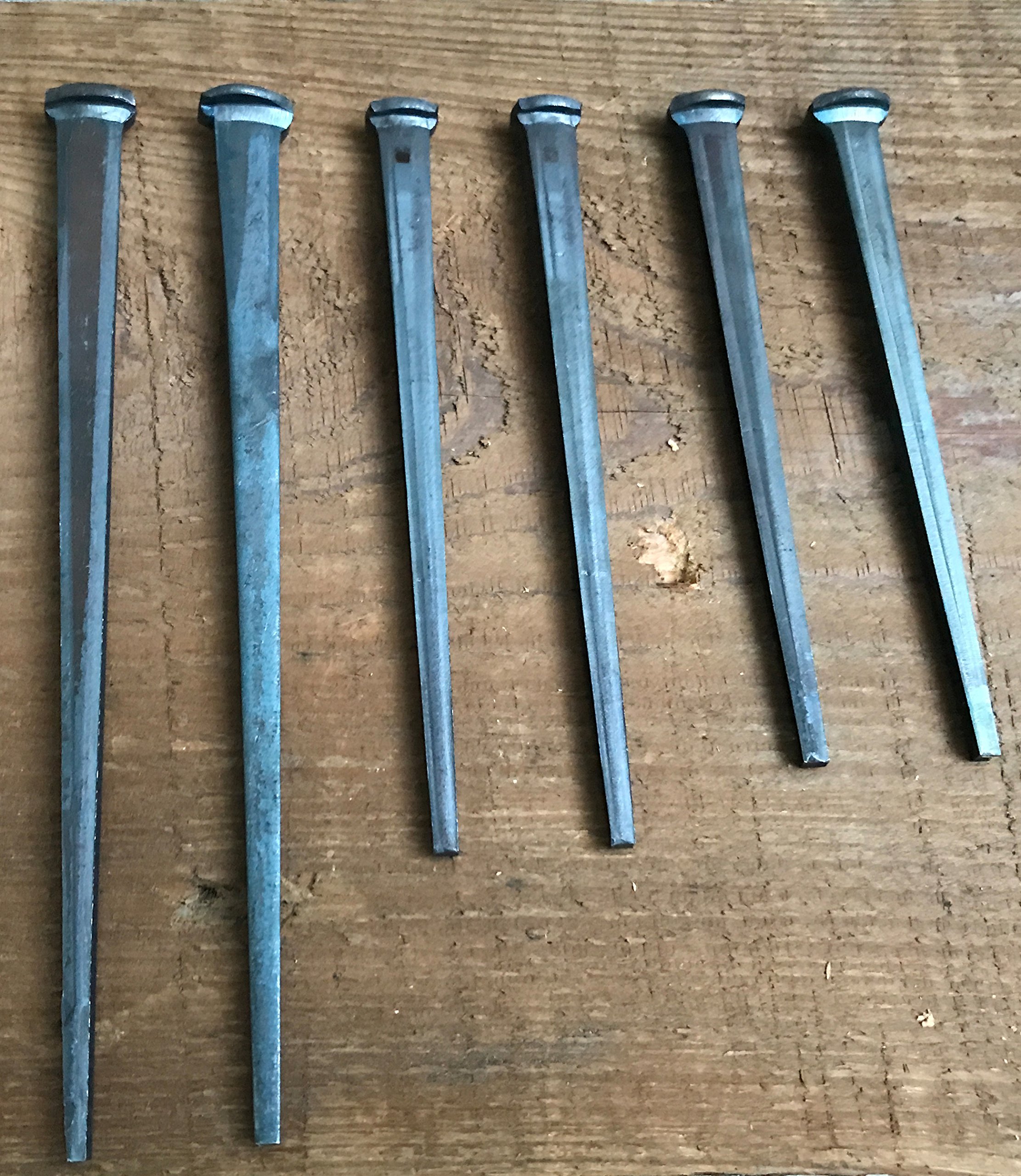 6-Inch Steel Square Common Rose Head STANDARD-60d Nails (5-Pack) - Heavy Duty Construction Nails for Framing, Roofing, and Woodworking Projects
