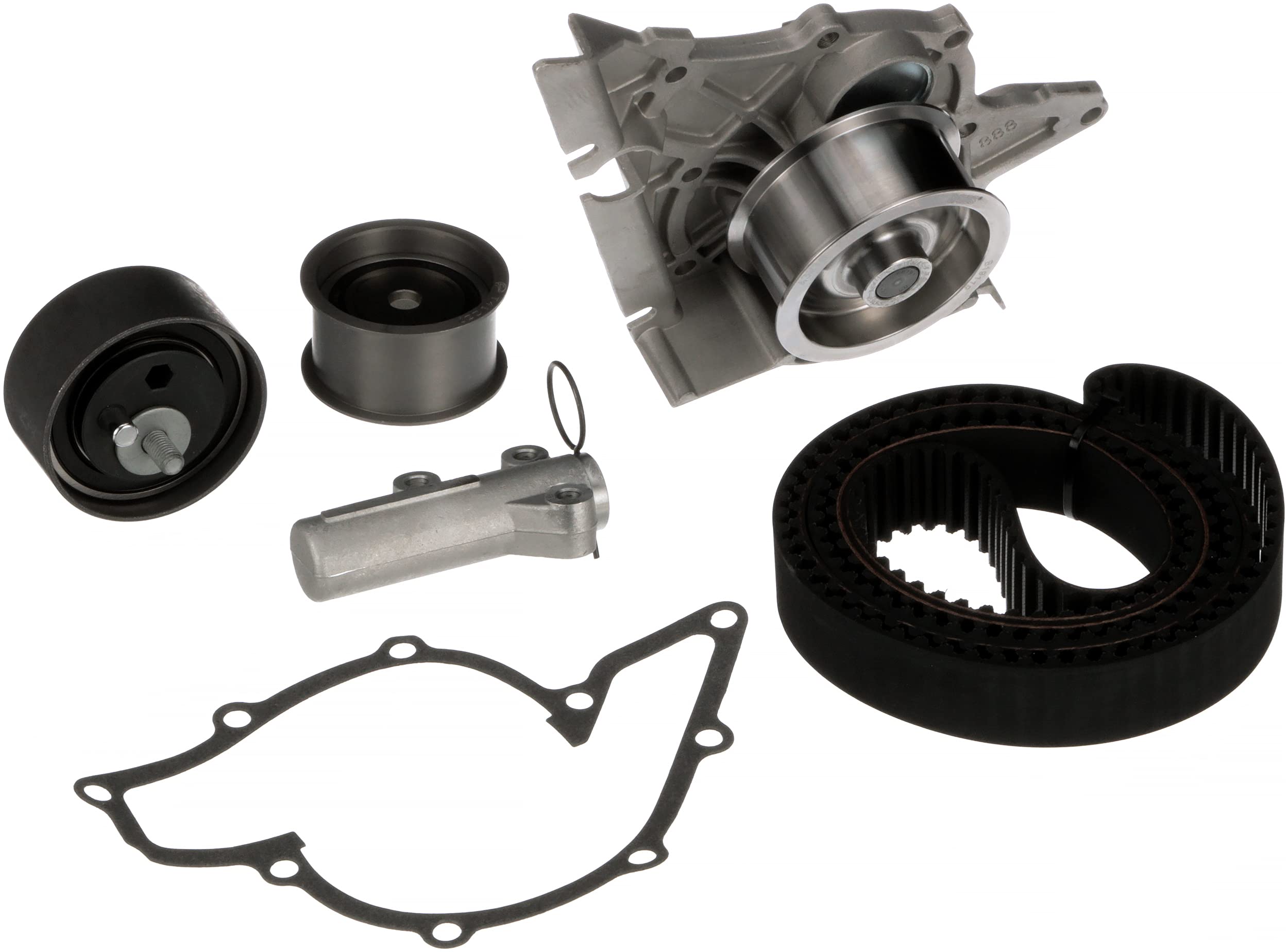Gates TCKWP297 PowerGrip Premium Timing Belt Kit with Water Pump - Replacement for Car, Truck & SUV Engines - Durable OEM Quality for Smooth Performance - Perfect for Engine Maintenance & Repair