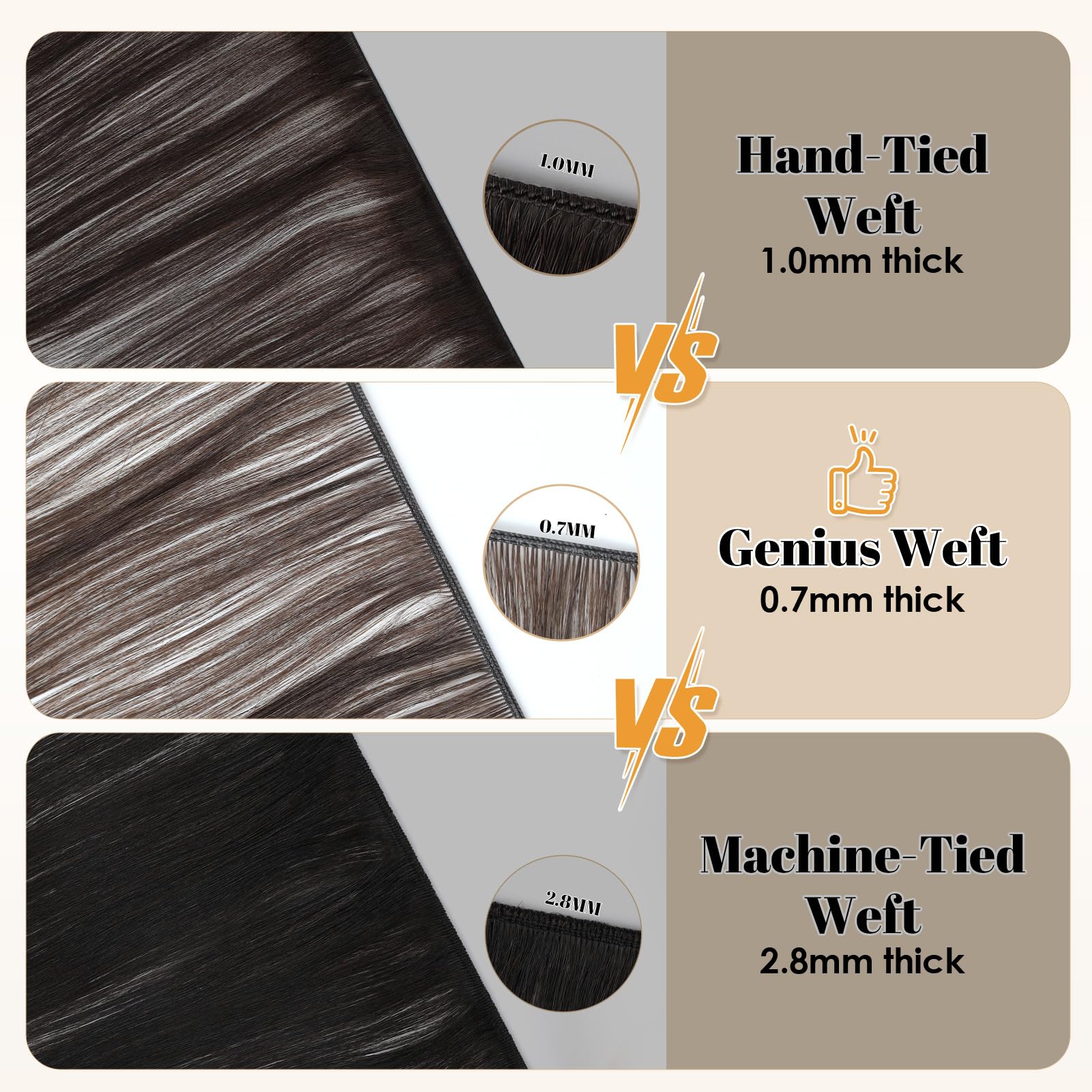 ABH AMAZINGBEAUTY 60G Human Hair Extensions - 22