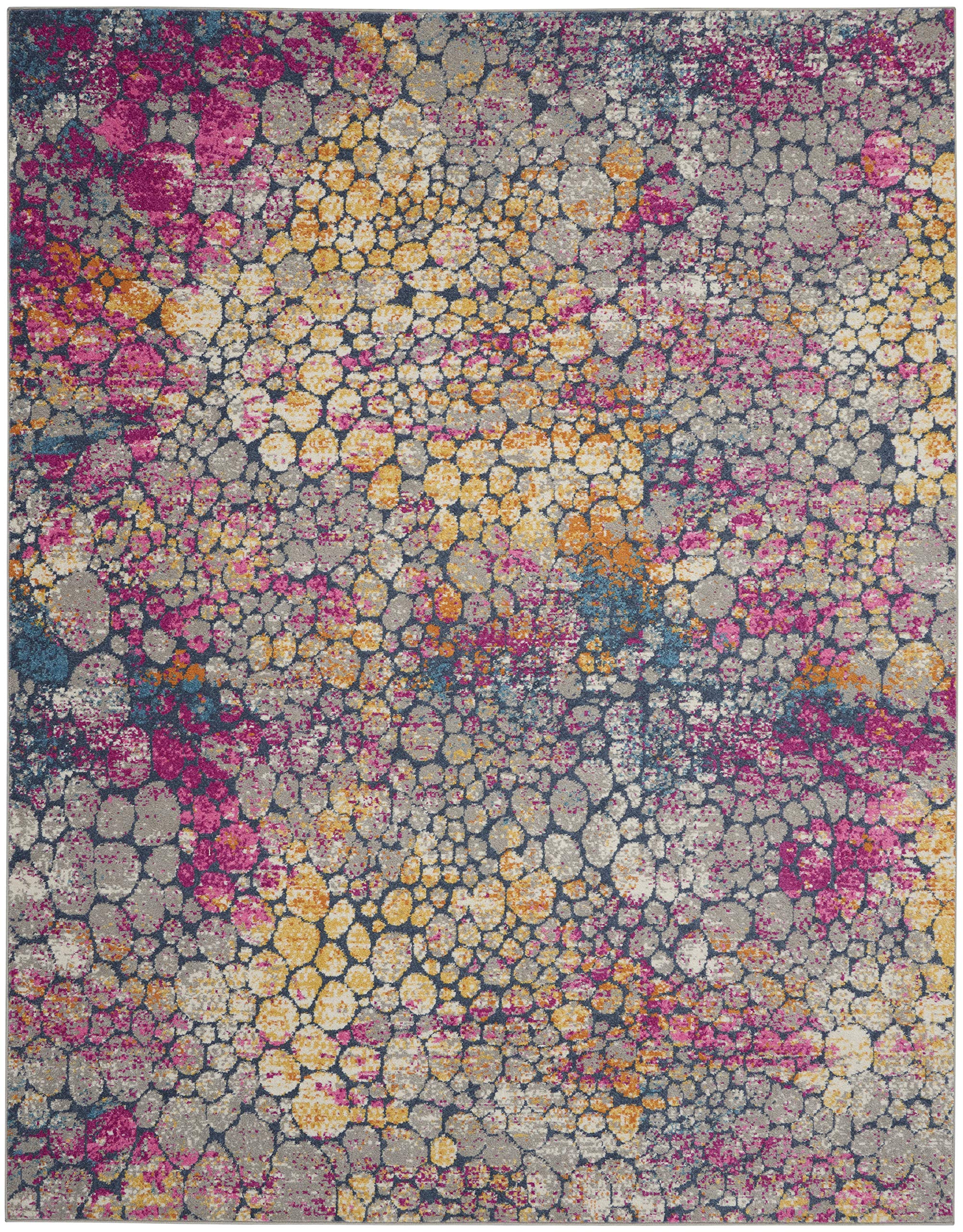 Nourison Passion Abstract Yellow Multi 6'7