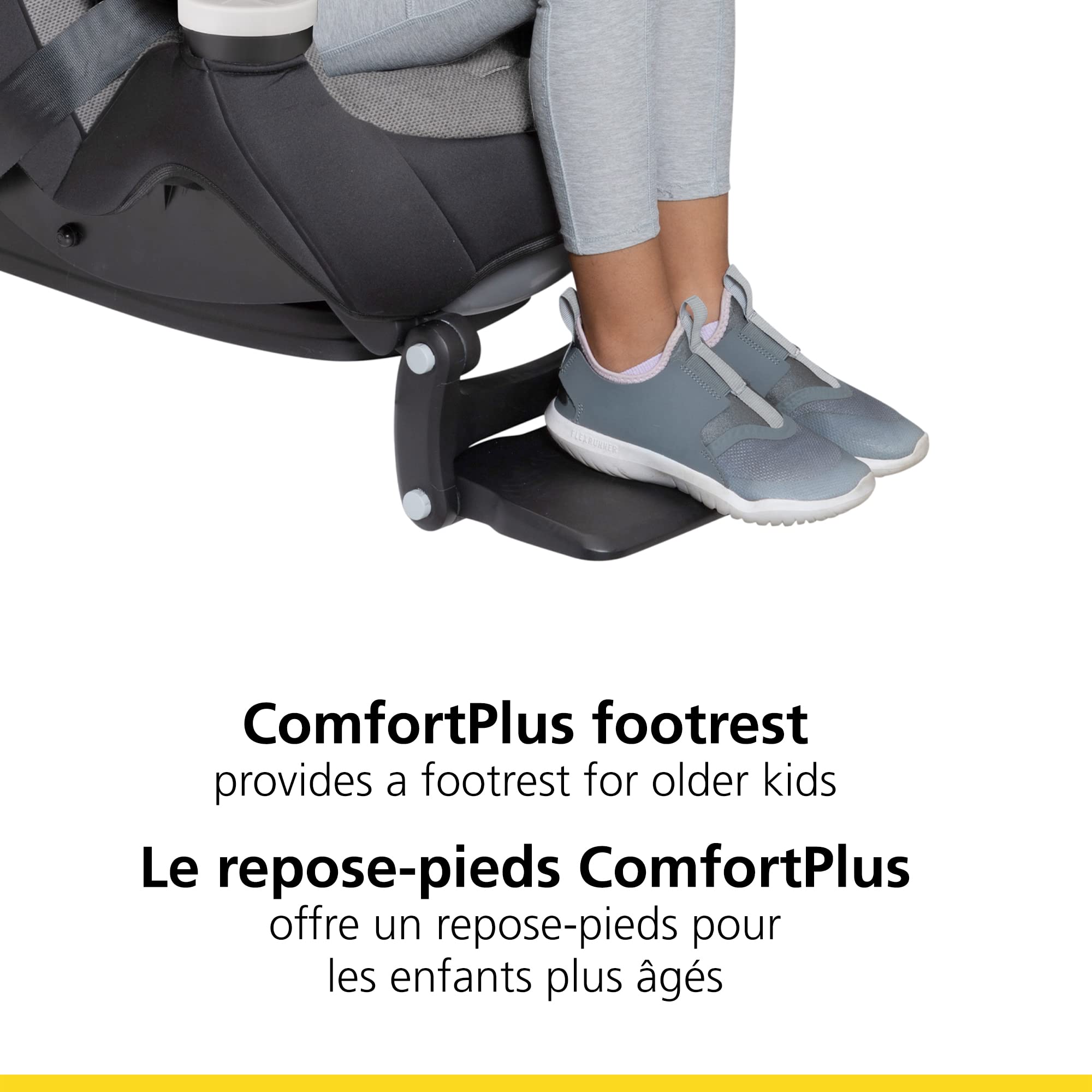 Safety 1st Grow and Go Extend 'N Ride All-in-One Convertible Car Seat - Back to Black | 3-in-1 Rear/Front Facing & Booster | Safe for Newborn to Big Kids | Perfect for Family Travel & Daily Commute