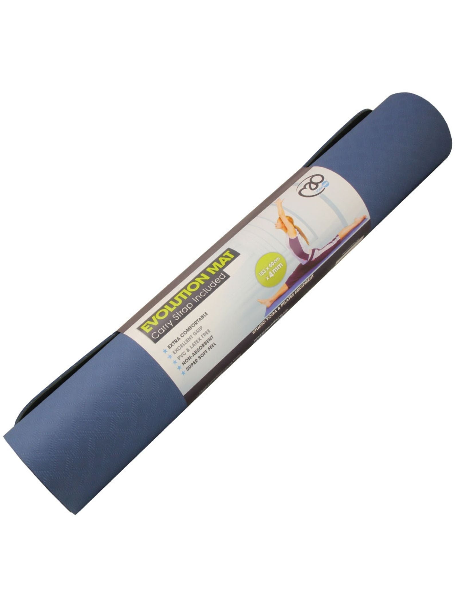 Premium Non-Slip Evolution Yoga Mat 4mm Thick - Eco-Friendly TPE Material for Home, Studio & Travel - Ideal for Hot Yoga, Pilates & Meditation
