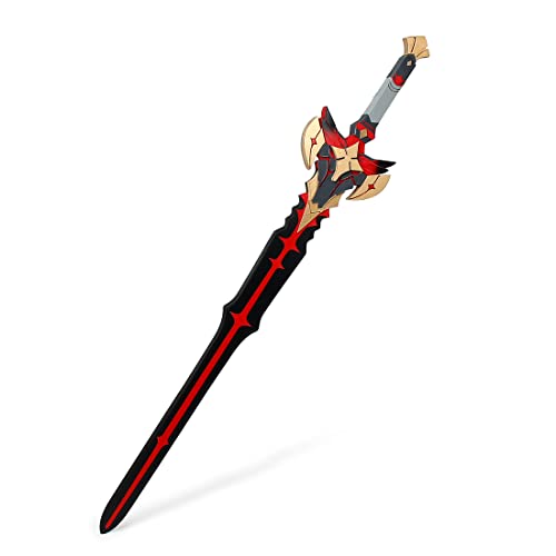 Genshin Impact Keqing Cosplay Sword - 120cm Detachable Black Sword 4-Star Weapon Prop for Halloween, Anime Conventions & Cosplay Events | Perfect for Genshin Impact Fans & Cosplayers