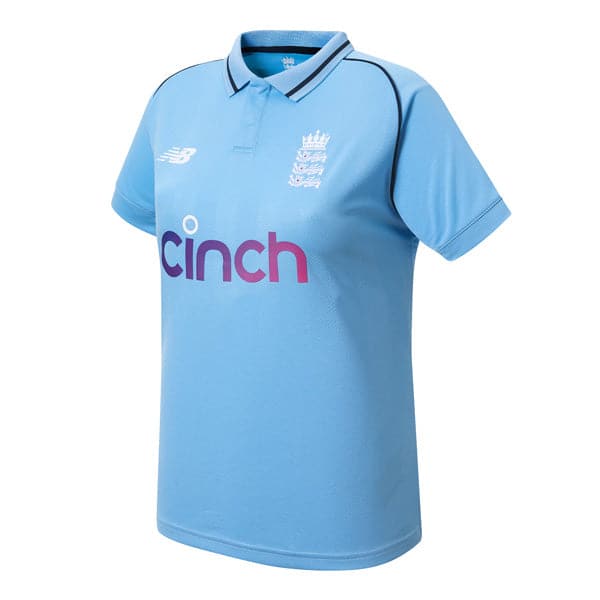 ECB ODI SS Women's Polo Shirt - High-Quality Replica for Cricket & Casual Wear - Perfect for Sports, Office & Everyday Outfits