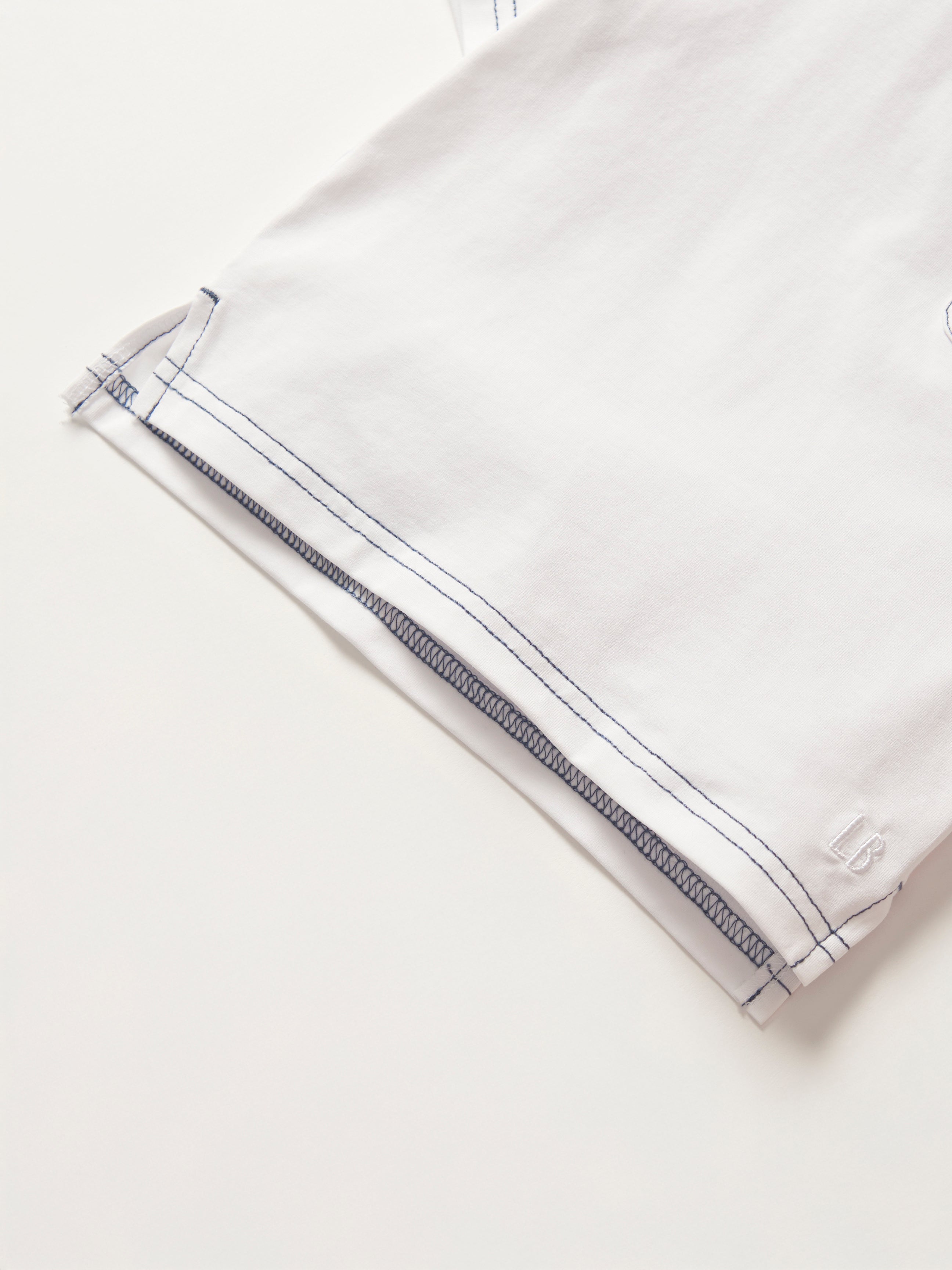 Contrast Thread T-Shirt for Men & Women | Stylish White Cotton Tee | Casual Wear, Street Fashion & Everyday Outfits